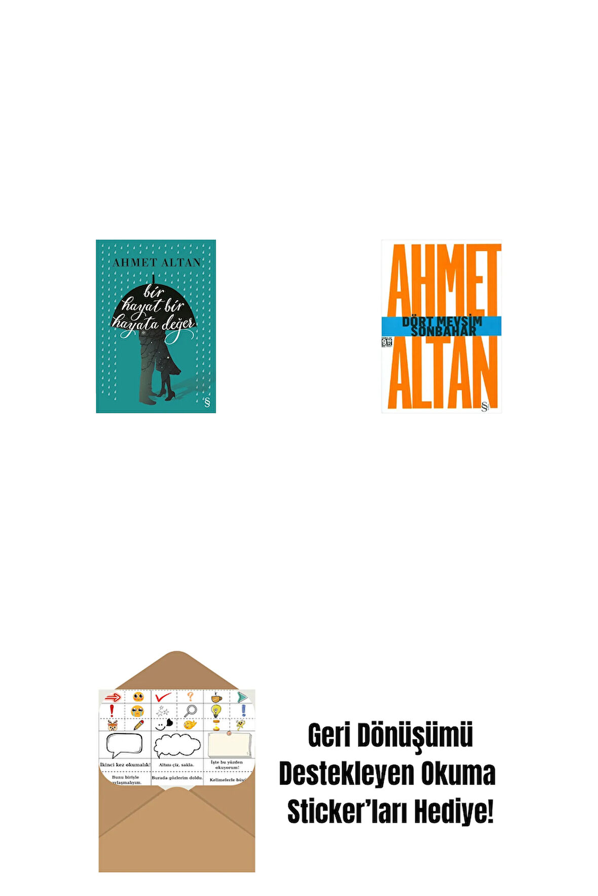 Bir Hayat Bir Hayata Değer + Dört Mevsim Sonbahar/Tehlikeli Masallar (Cep Boy) + Okuma Sticker'ları