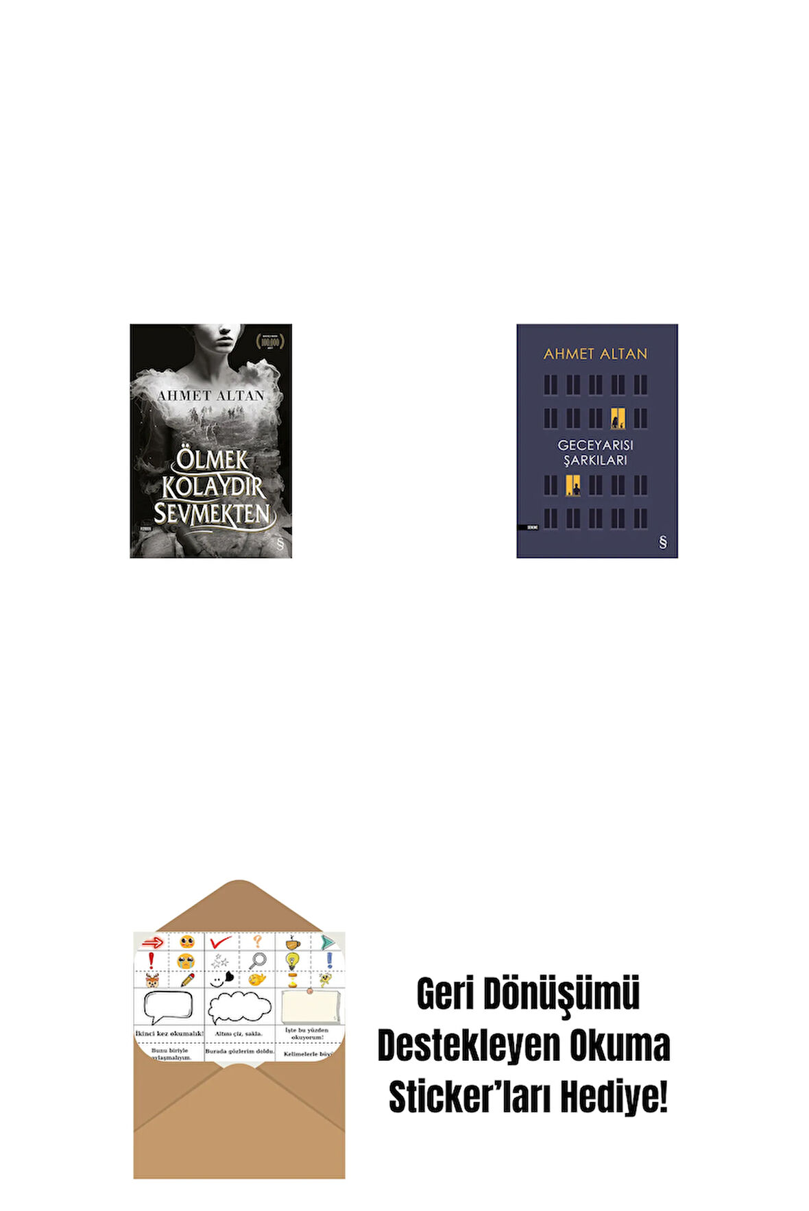 Ölmek Kolaydır Sevmekten + Geceyarısı Şarkıları + Okuma Sticker'ları