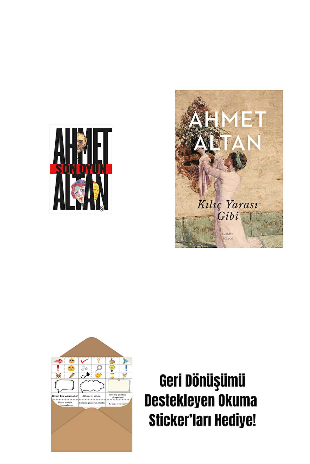 Son Oyun + Kılıç Yarası Gibi + Okuma Sticker'ları