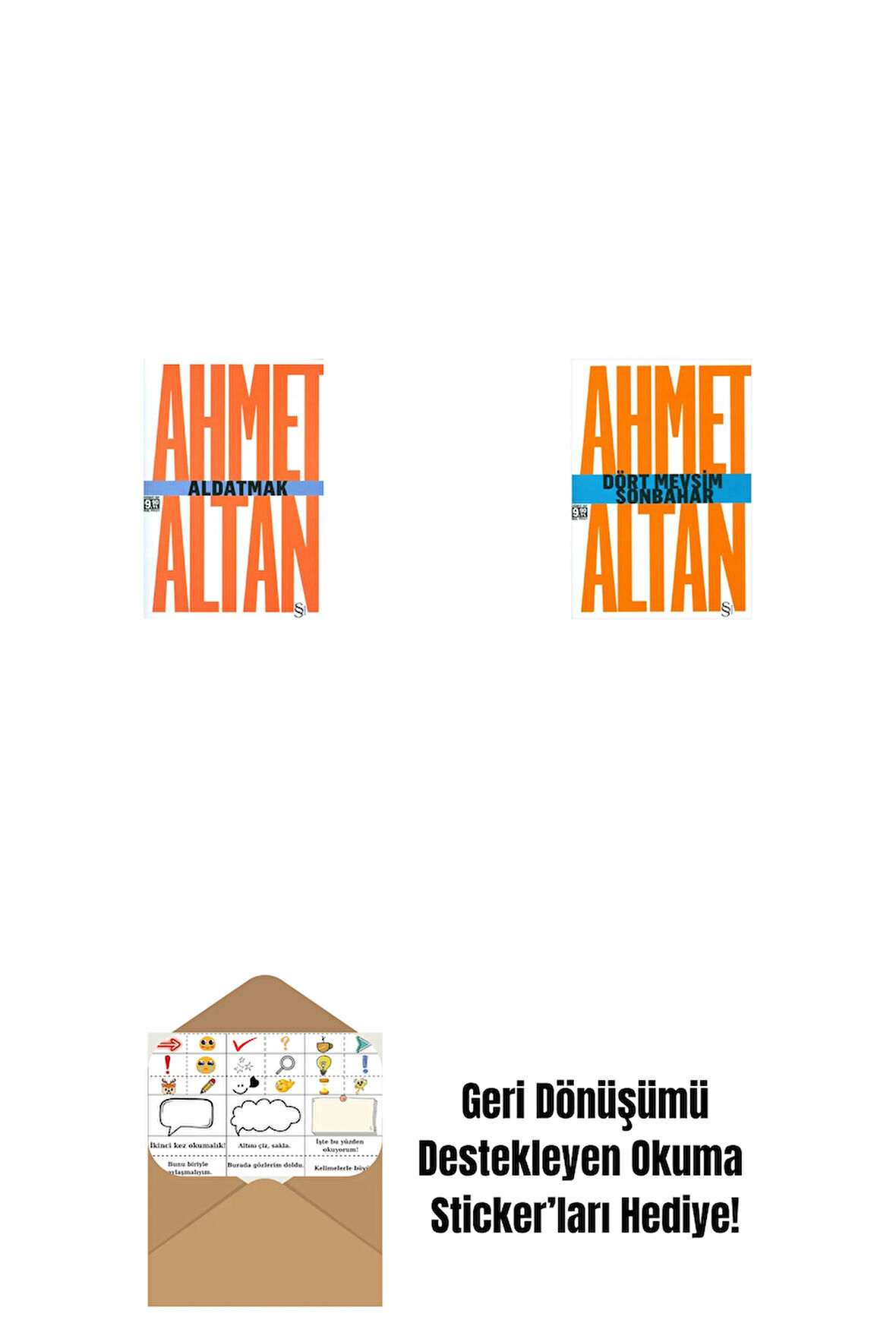 Aldatmak - Yalnızlığın Özel Tarihi (Cep Boy) + Dört Mevsim Sonbahar/Tehlikeli Masallar (Cep Boy) + Okuma Sticker'ları