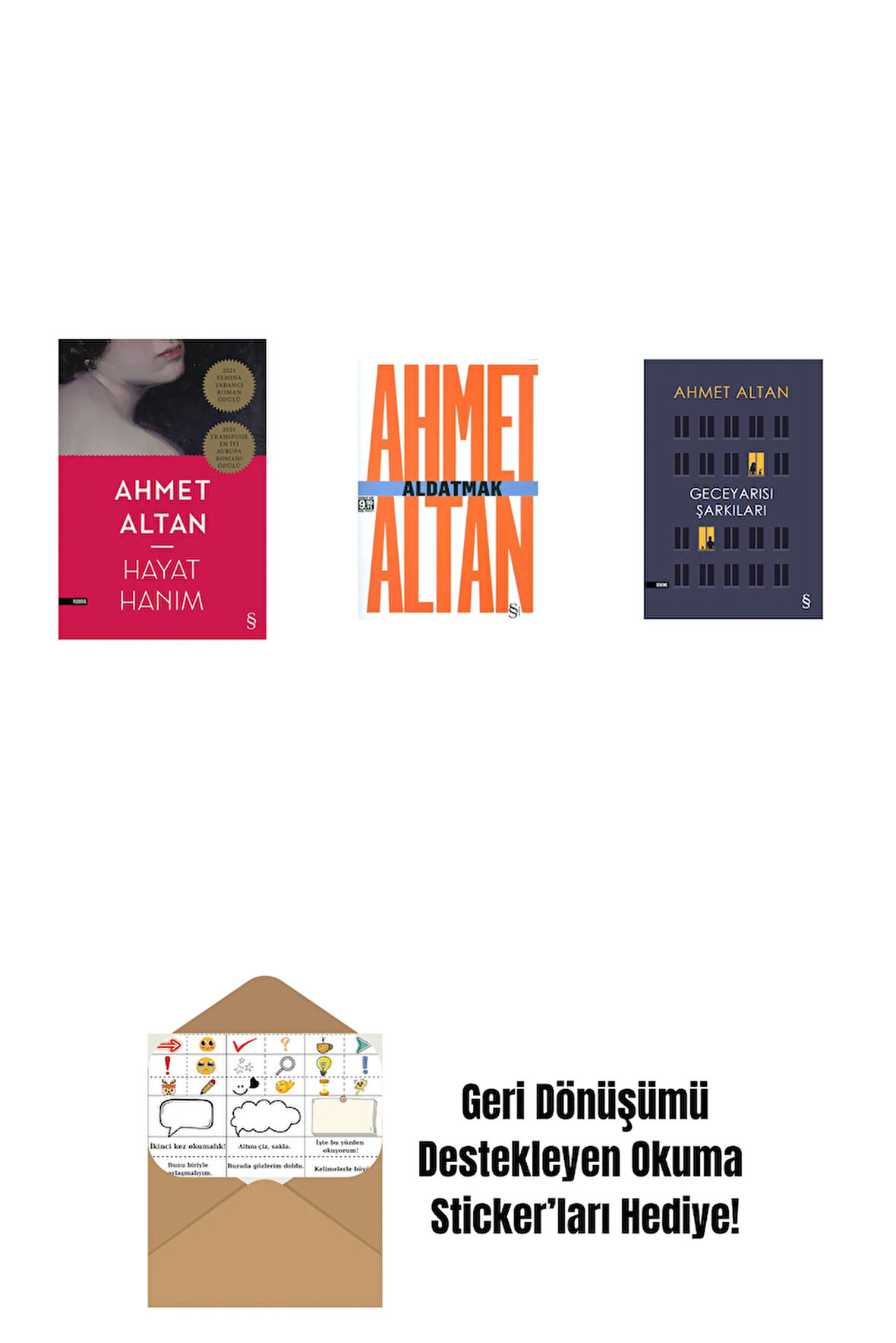 Hayat Hanım + Aldatmak - Yalnızlığın Özel Tarihi (Cep Boy) + Geceyarısı Şarkıları + Okuma Sticker'ları