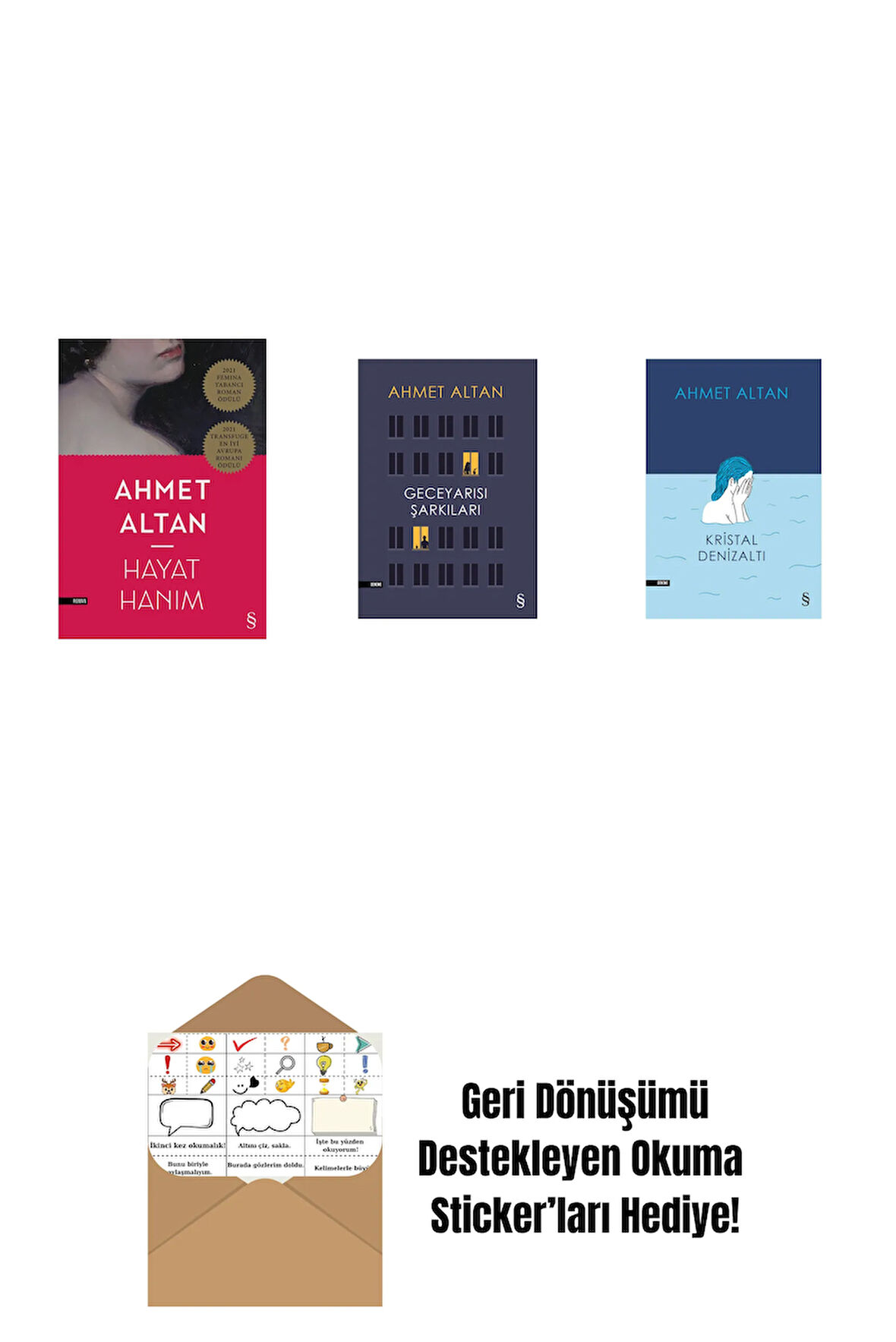 Hayat Hanım + Geceyarısı Şarkıları + Kristal Denizaltı + Okuma Sticker'ları