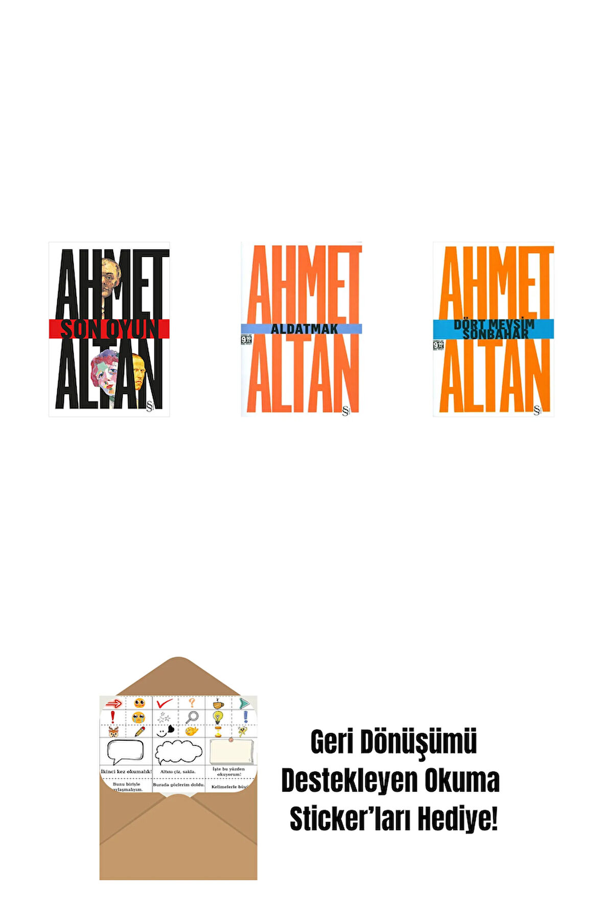 Son Oyun + Aldatmak - Yalnızlığın Özel Tarihi (Cep Boy) + Dört Mevsim Sonbahar/Tehlikeli Masallar (Cep Boy) + Okuma Sticker'ları