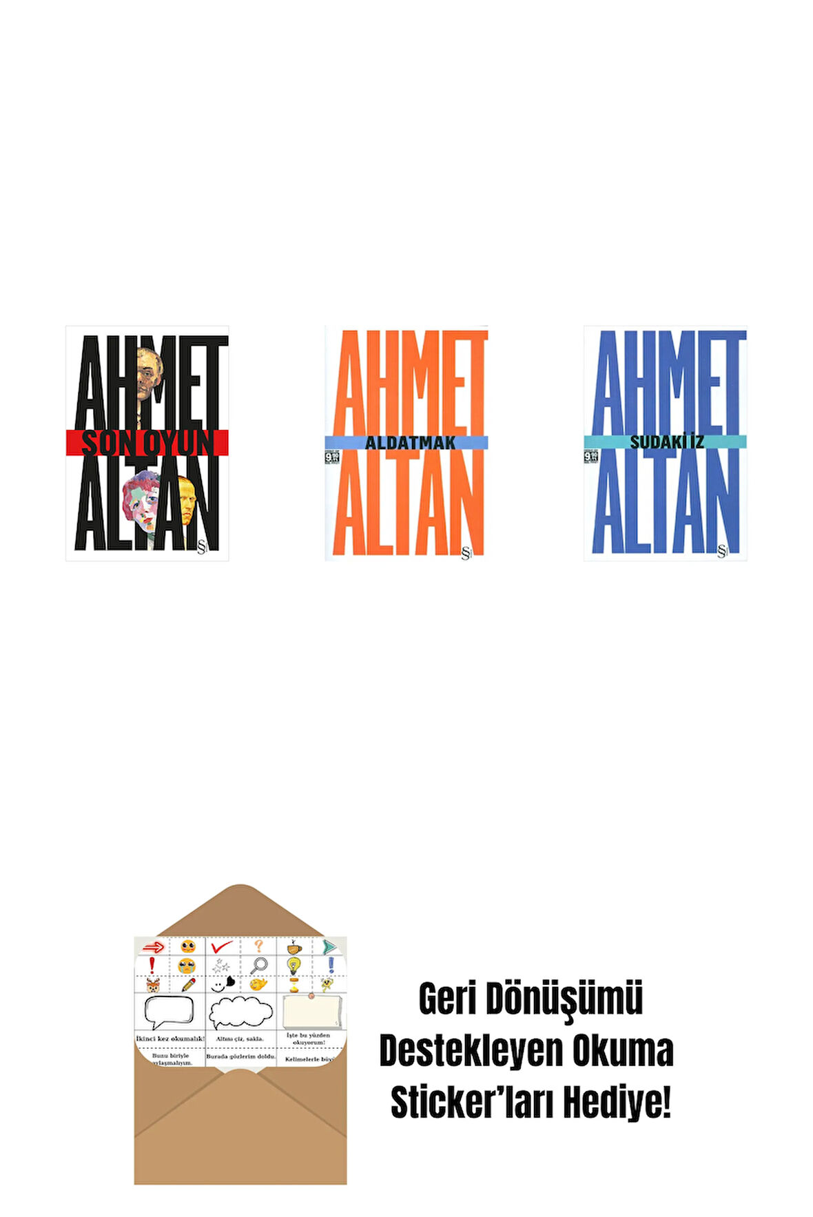 Son Oyun + Aldatmak - Yalnızlığın Özel Tarihi (Cep Boy) + Sudaki İz (Cep Boy) + Okuma Sticker'ları