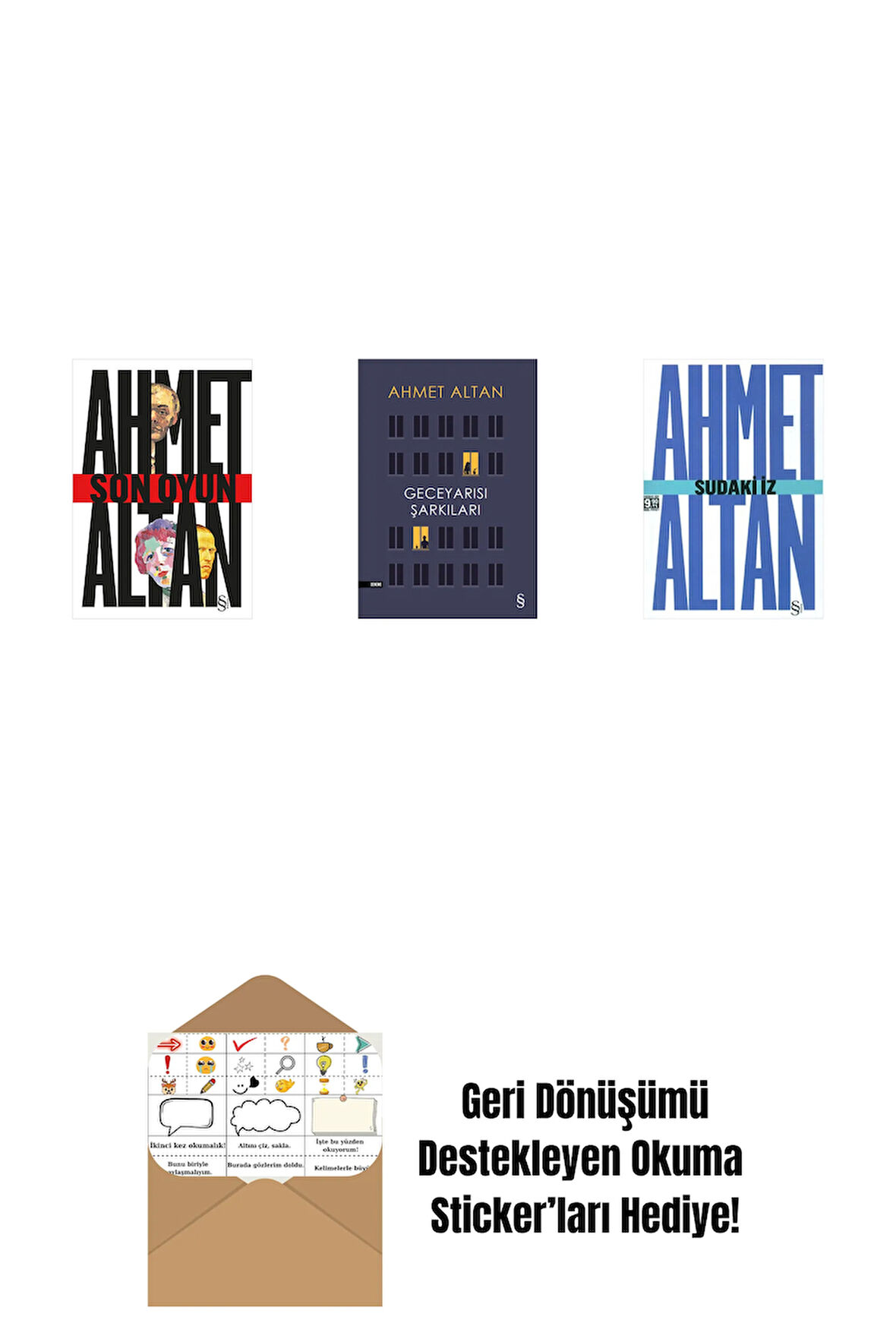 Son Oyun + Geceyarısı Şarkıları + Sudaki İz (Cep Boy) + Okuma Sticker'ları