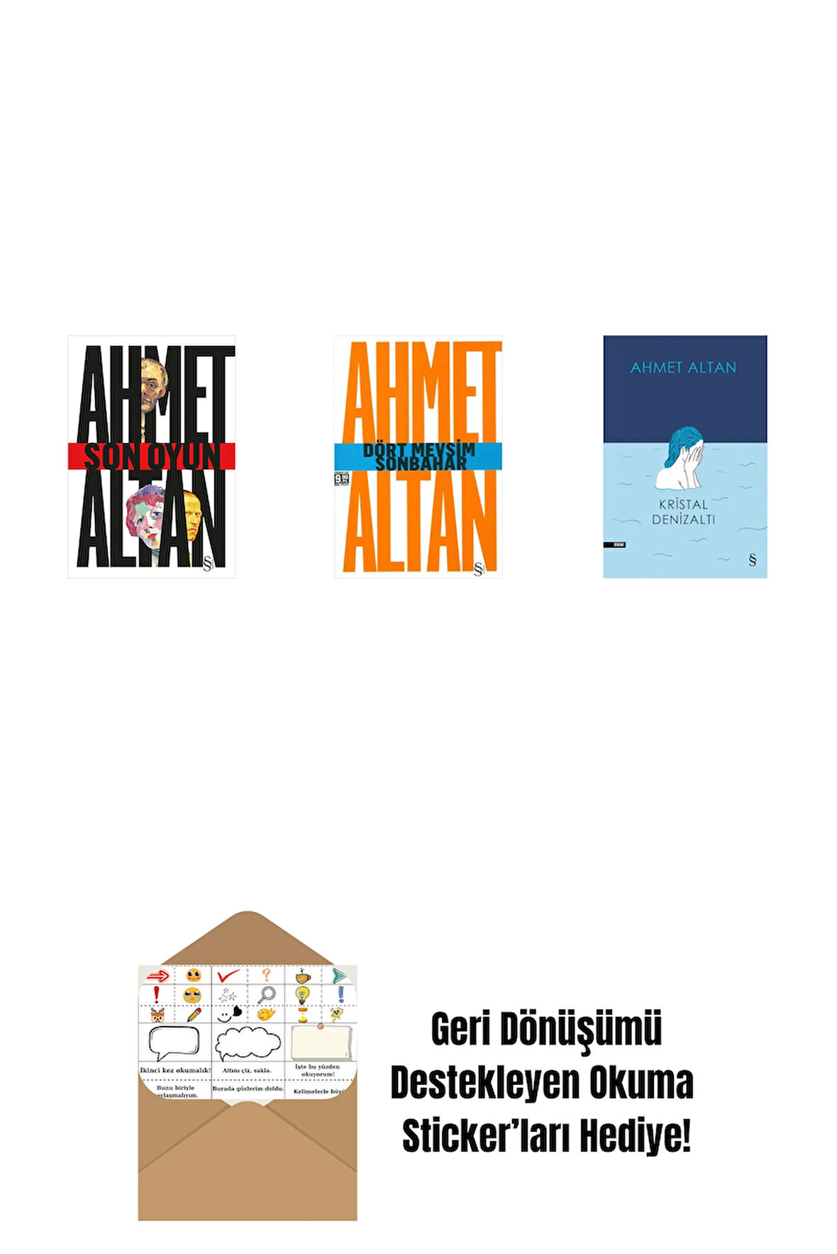 Son Oyun + Dört Mevsim Sonbahar/Tehlikeli Masallar (Cep Boy) + Kristal Denizaltı + Okuma Sticker'ları