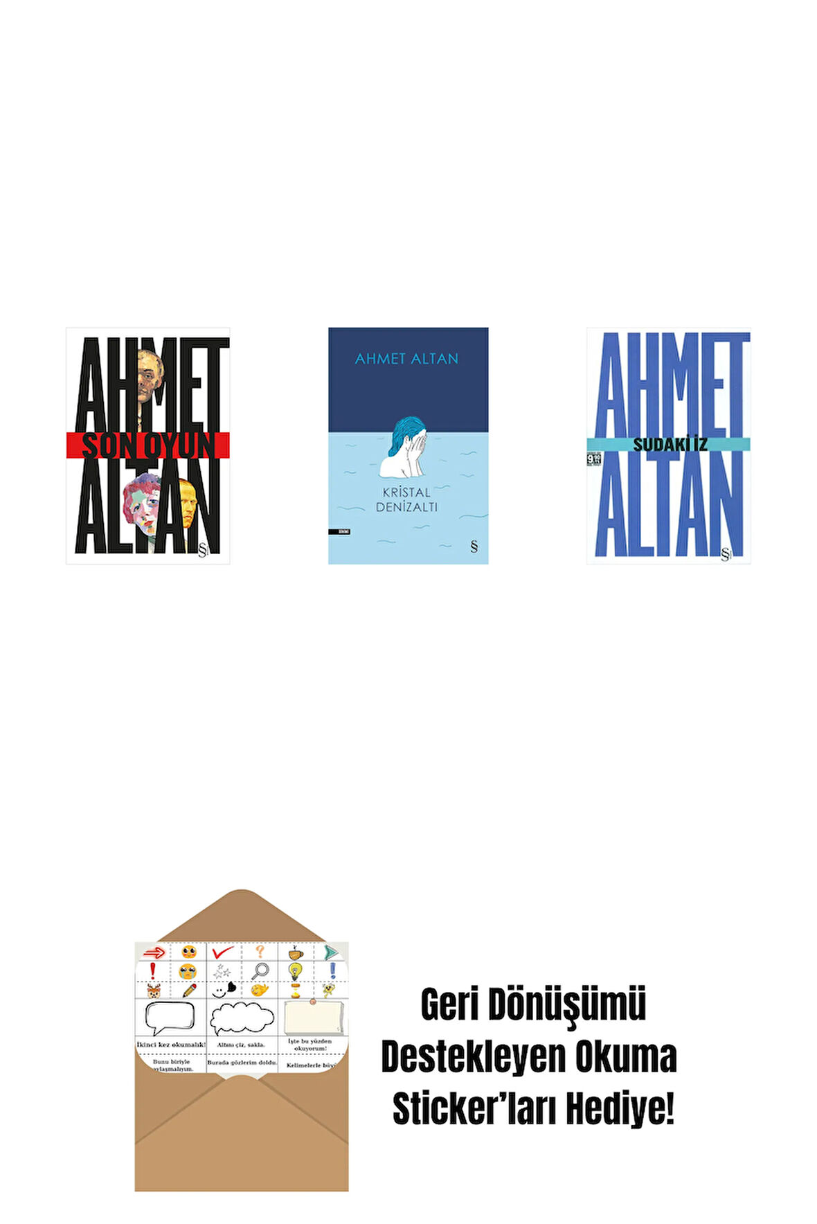 Son Oyun + Kristal Denizaltı + Sudaki İz (Cep Boy) + Okuma Sticker'ları