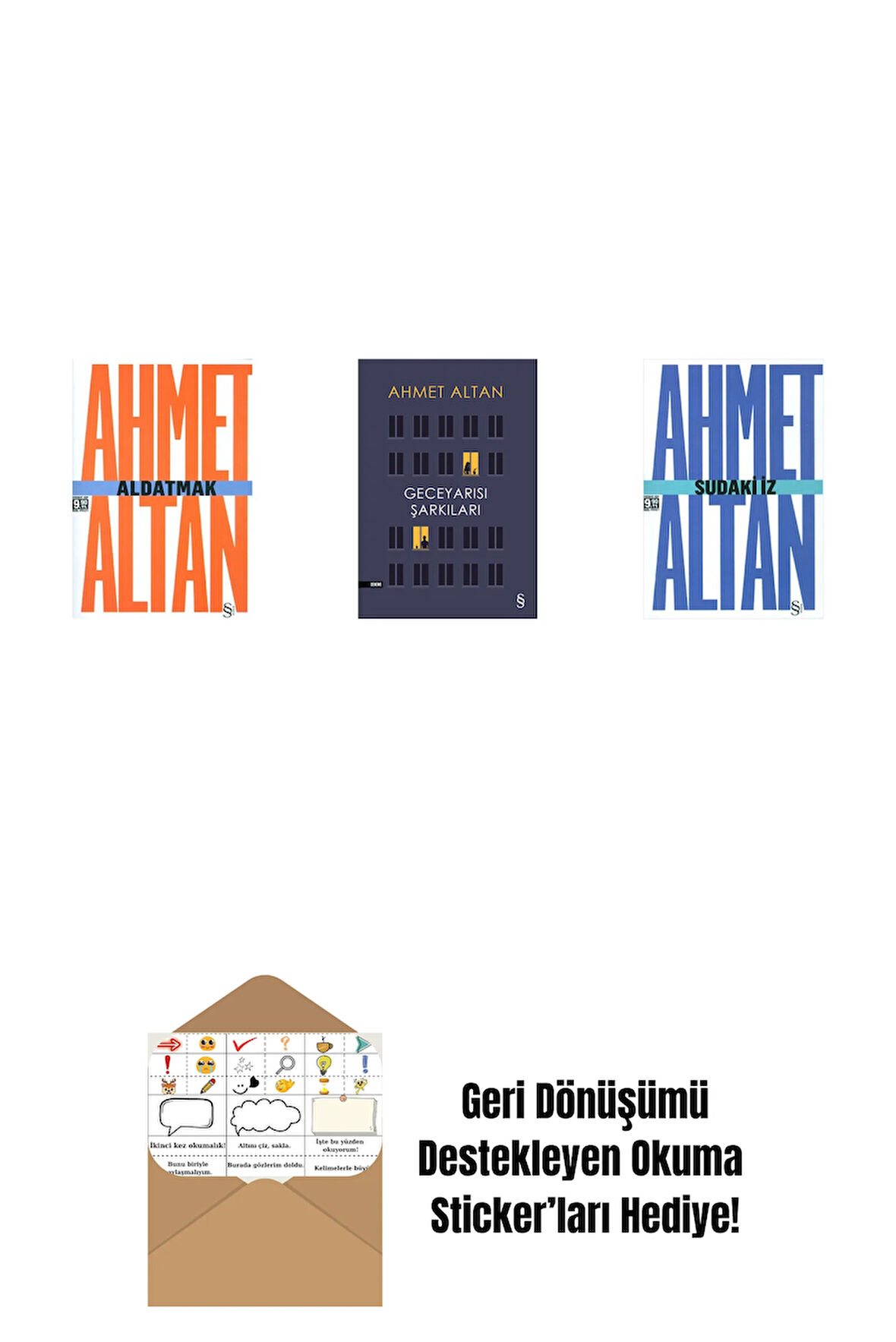 Aldatmak - Yalnızlığın Özel Tarihi (Cep Boy) + Geceyarısı Şarkıları + Sudaki İz (Cep Boy) + Okuma Sticker'ları