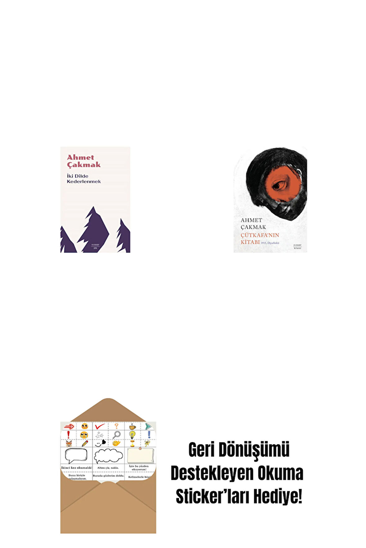 İki Dilde Kederlenmek + Çütkafa’nın Kitabı + Okuma Sticker'ları