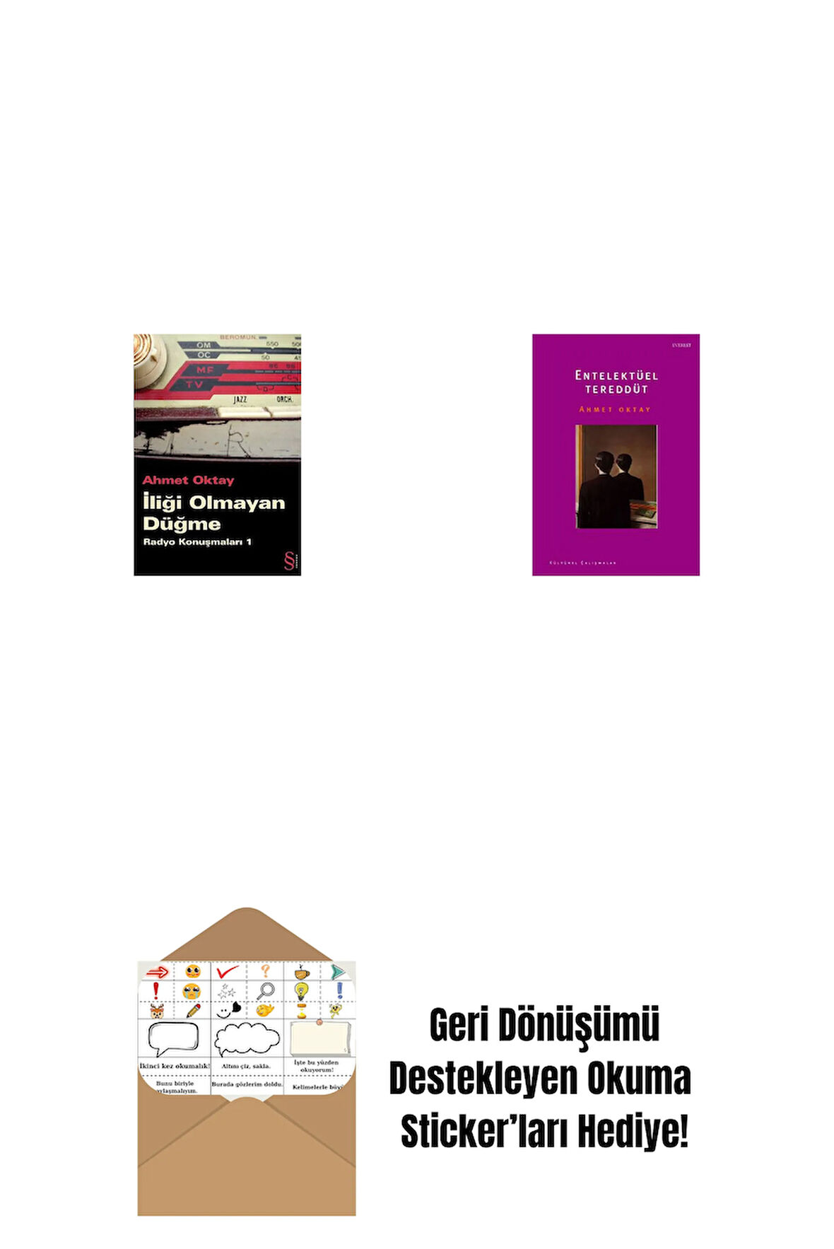 İliği Olmayan Düğme + Entelektüel Tereddüt + Okuma Sticker'ları