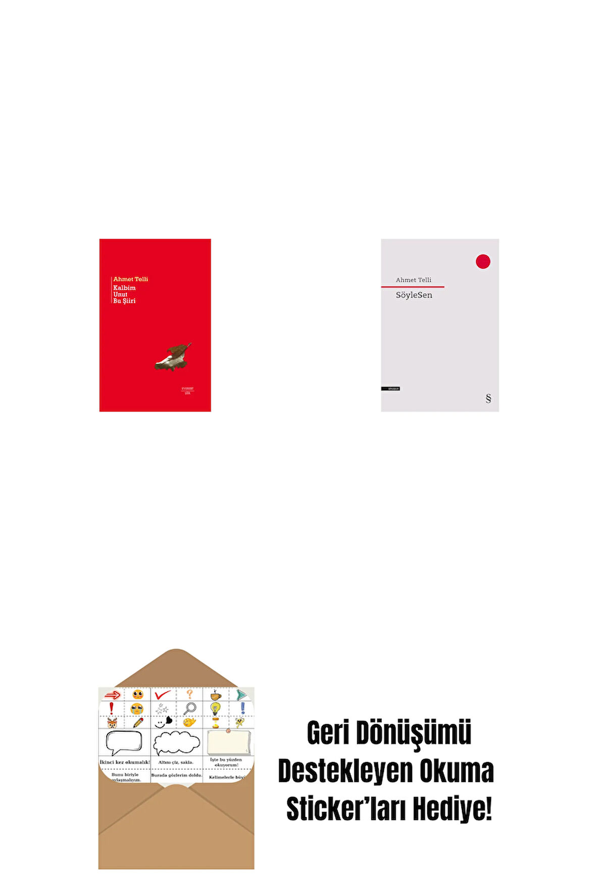 Kalbim Unut Bu Şiiri (Ciltli) + SöyleSen + Okuma Sticker'ları