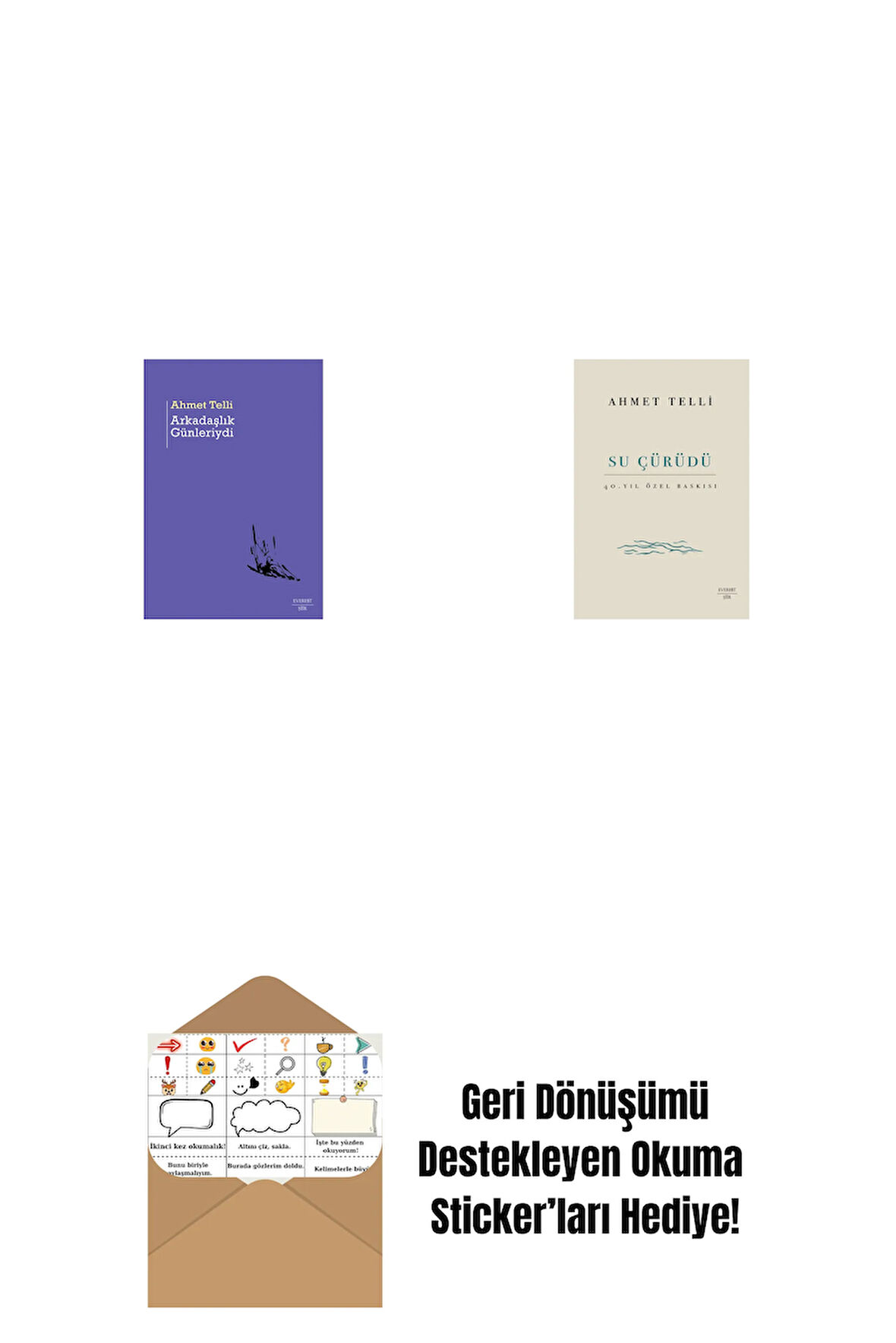 Arkadaşlık Günleriydi + Su Çürüdü (Ciltli) + Okuma Sticker'ları