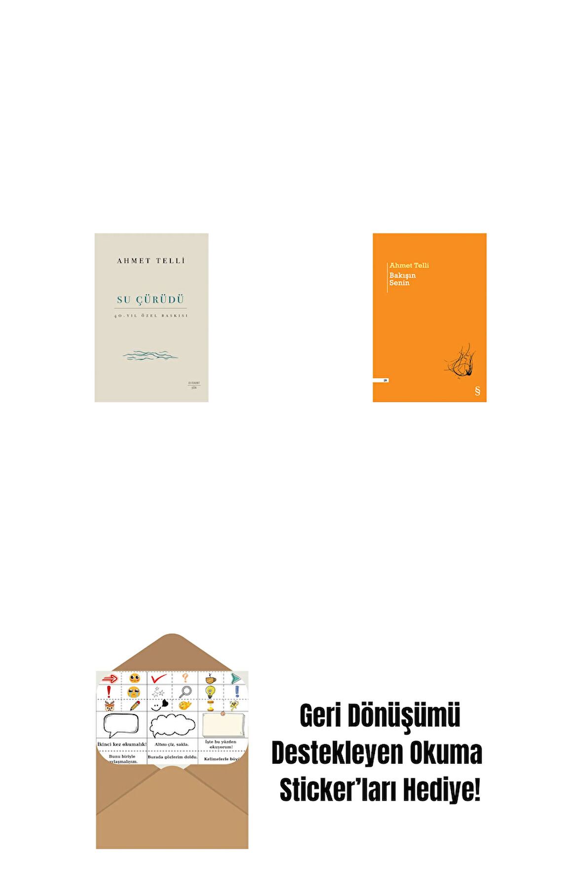 Su Çürüdü (Ciltli) + Bakışın Senin + Okuma Sticker'ları
