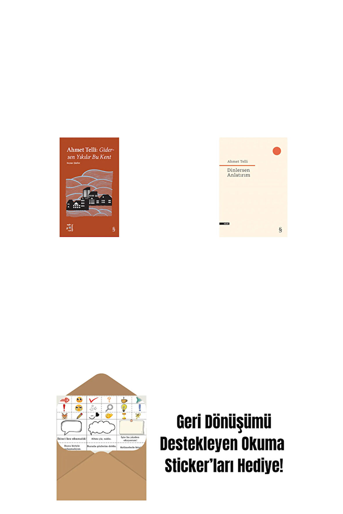 Everest Açıkhava 21 - Gidersen Yıkılır Bu Kent + Dinlersen Anlatırım + Okuma Sticker'ları