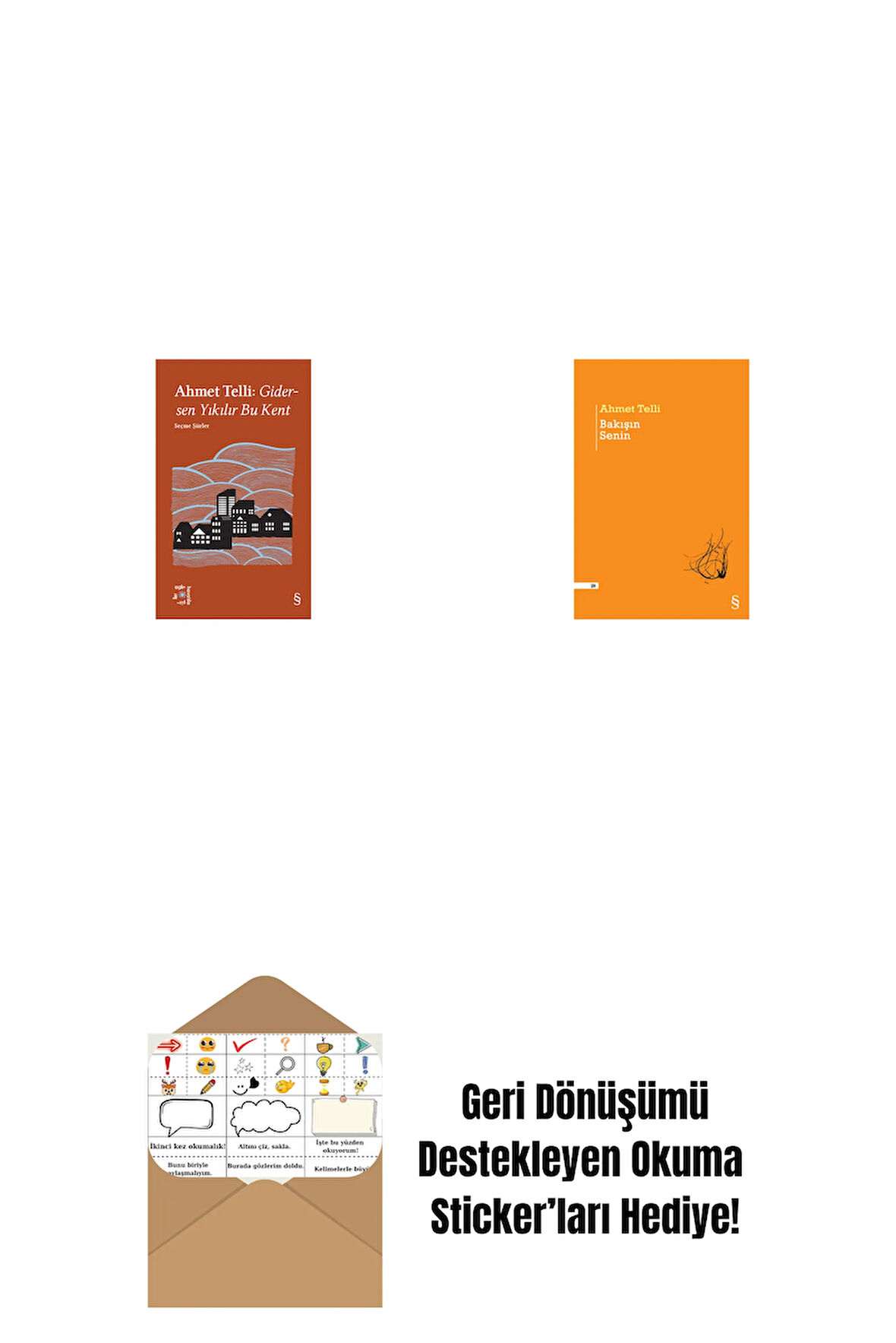 Everest Açıkhava 21 - Gidersen Yıkılır Bu Kent + Bakışın Senin + Okuma Sticker'ları