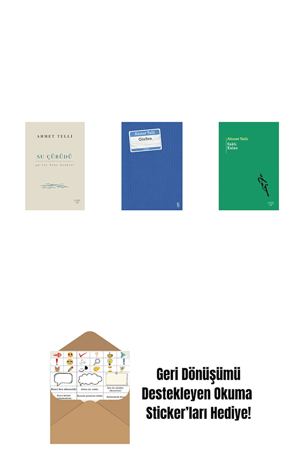 Su Çürüdü (Ciltli) + GörSen + Saklı Kalan + Okuma Sticker'ları