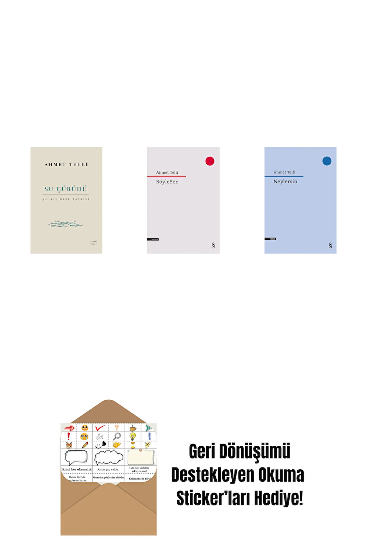 Su Çürüdü (Ciltli) + SöyleSen + Neylersin + Okuma Sticker'ları