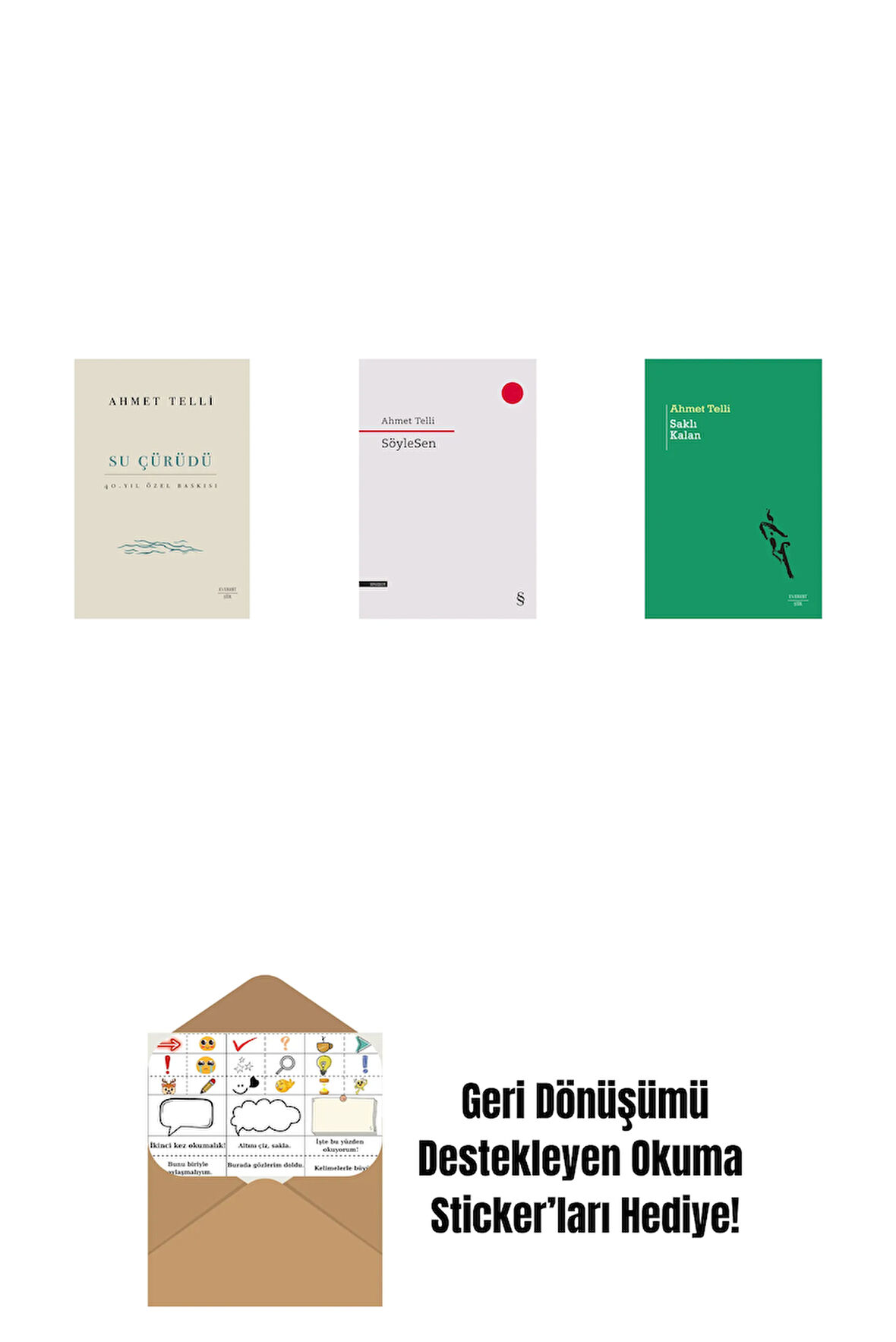 Su Çürüdü (Ciltli) + SöyleSen + Saklı Kalan + Okuma Sticker'ları