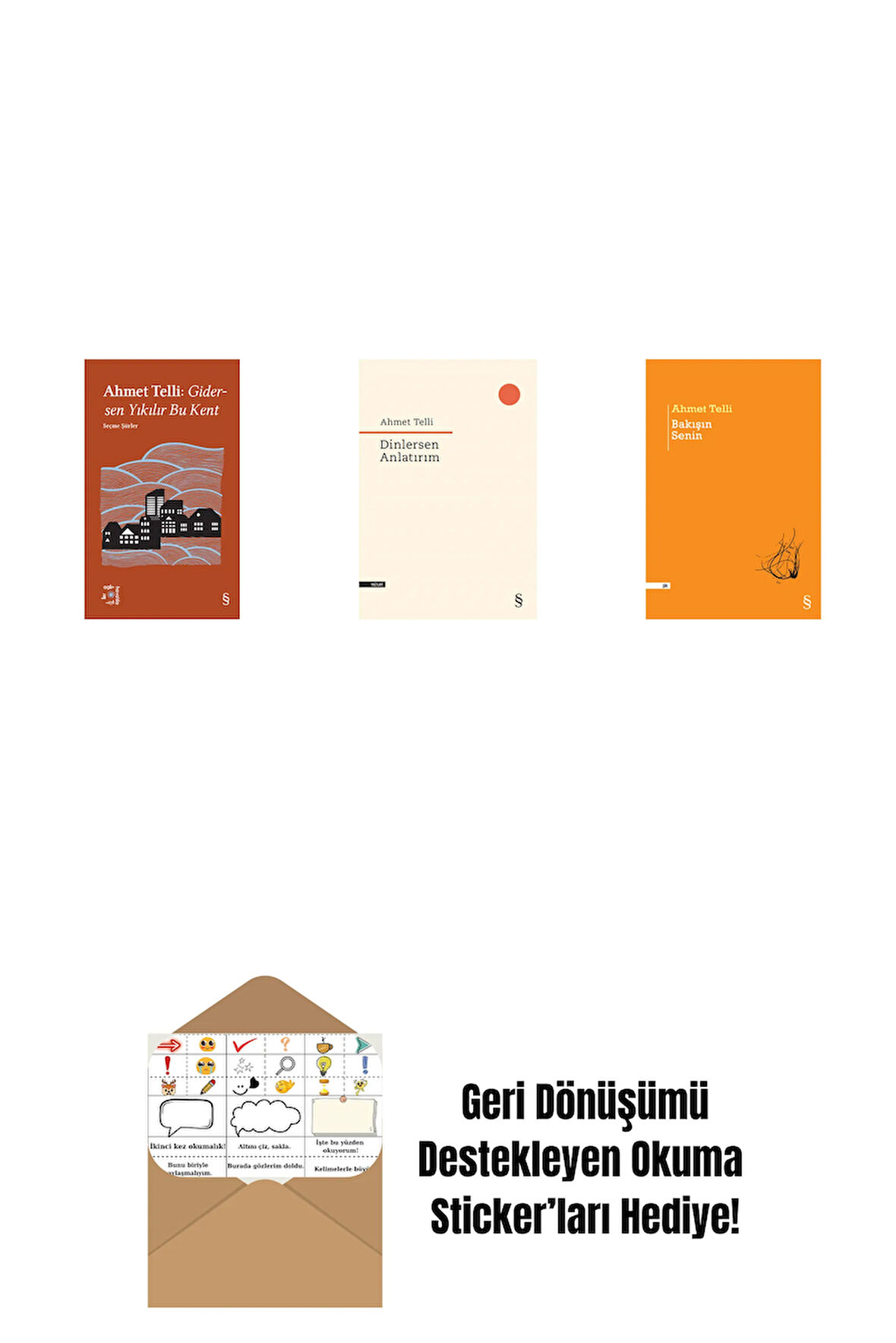 Everest Açıkhava 21 - Gidersen Yıkılır Bu Kent + Dinlersen Anlatırım + Bakışın Senin + Okuma Sticker'ları