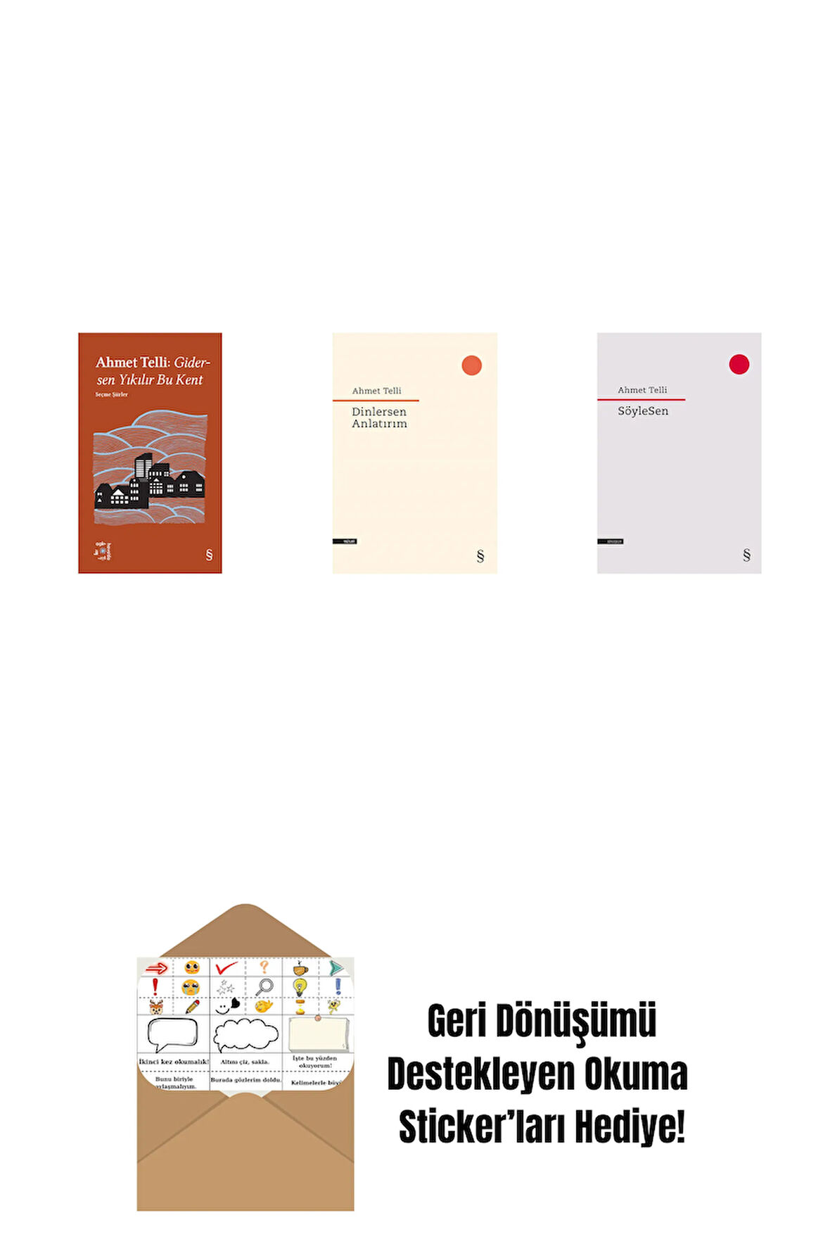 Everest Açıkhava 21 - Gidersen Yıkılır Bu Kent + Dinlersen Anlatırım + SöyleSen + Okuma Sticker'ları