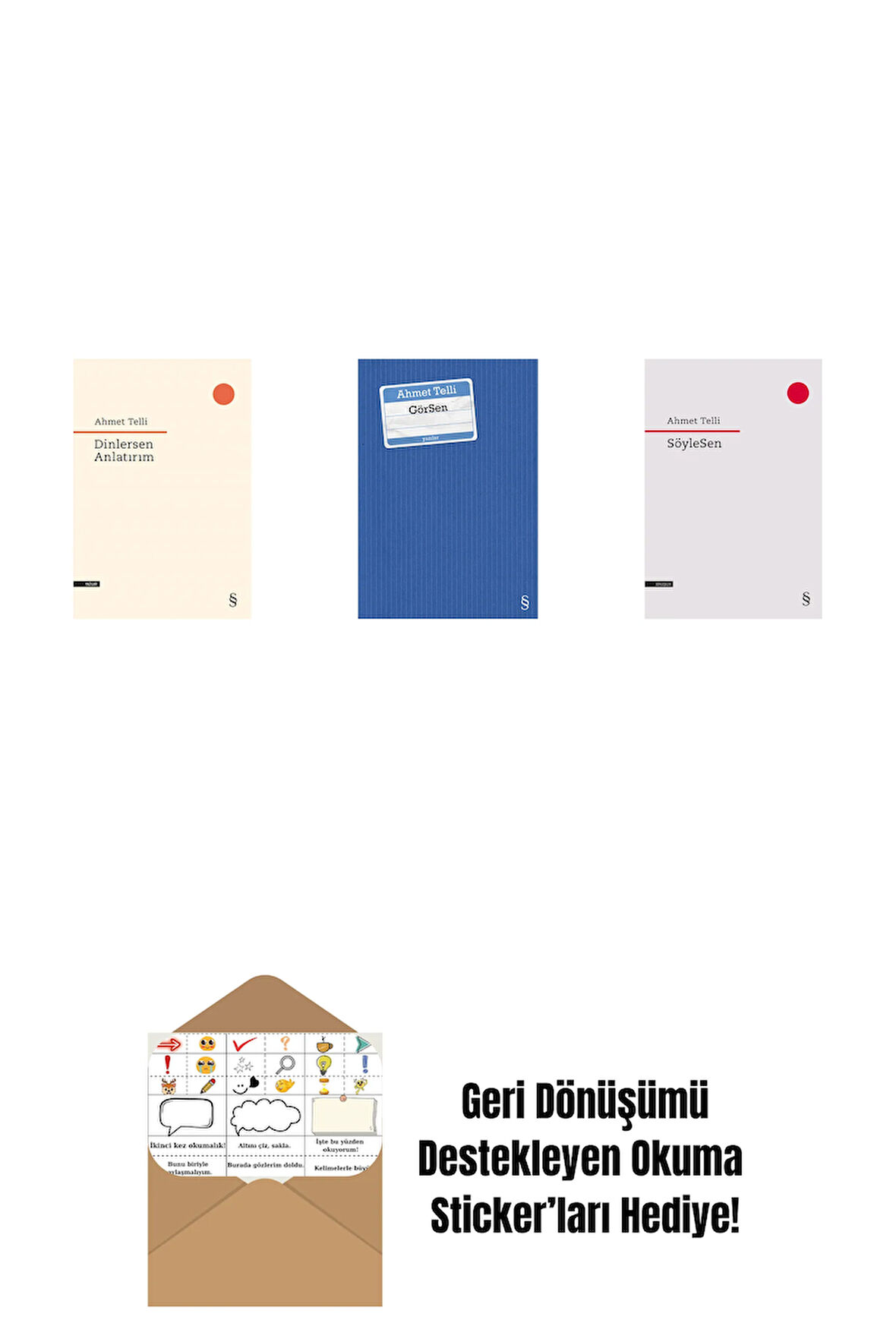 Dinlersen Anlatırım + GörSen + SöyleSen + Okuma Sticker'ları