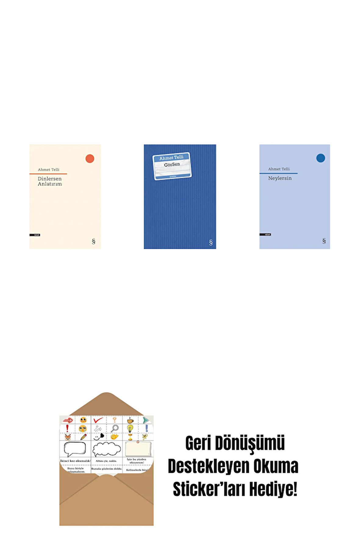 Dinlersen Anlatırım + GörSen + Neylersin + Okuma Sticker'ları