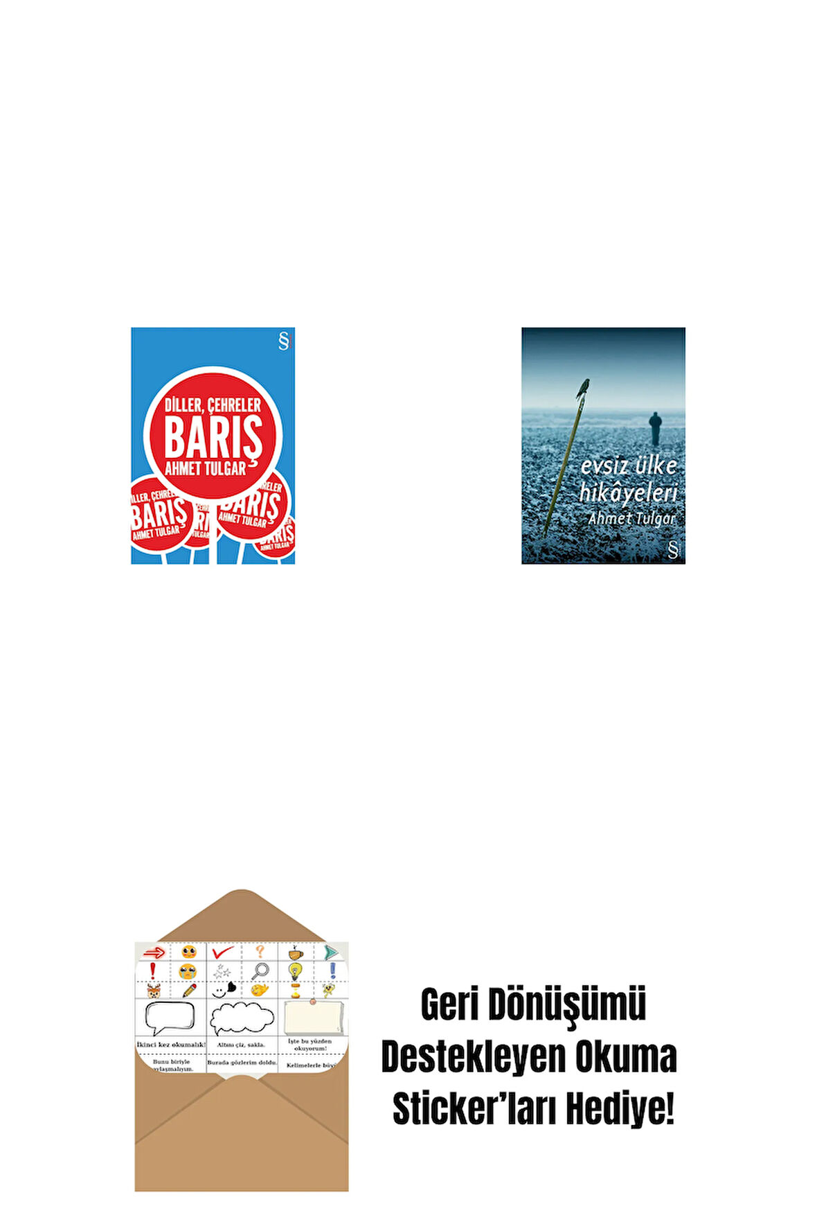 Diller, Çehreler Barış + Evsiz Ülke Hikâyeleri + Okuma Sticker'ları