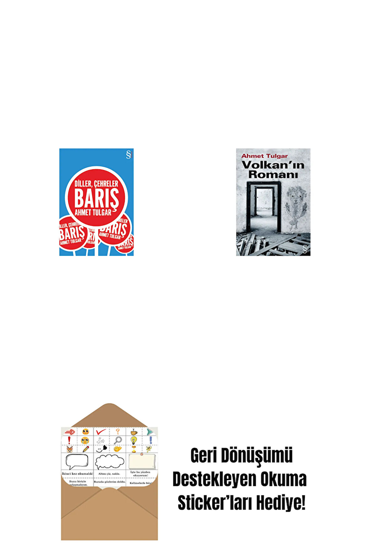 Diller, Çehreler Barış + Volkan'ın Romanı + Okuma Sticker'ları