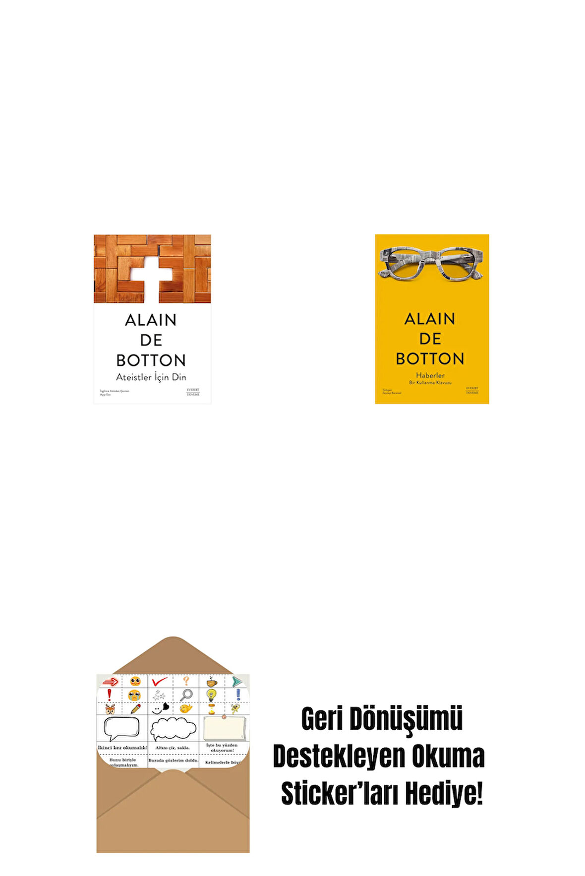 Ateistler İçin Din + Haberler + Okuma Sticker'ları