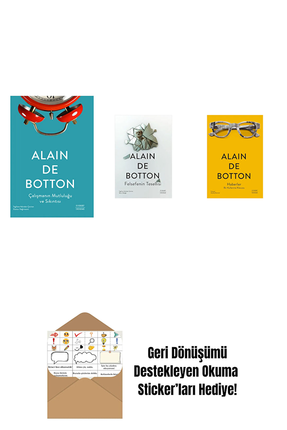 Çalışmanın Mutluluğu ve Sıkıntısı + Felsefenin  Tesellisi + Haberler + Okuma Sticker'ları