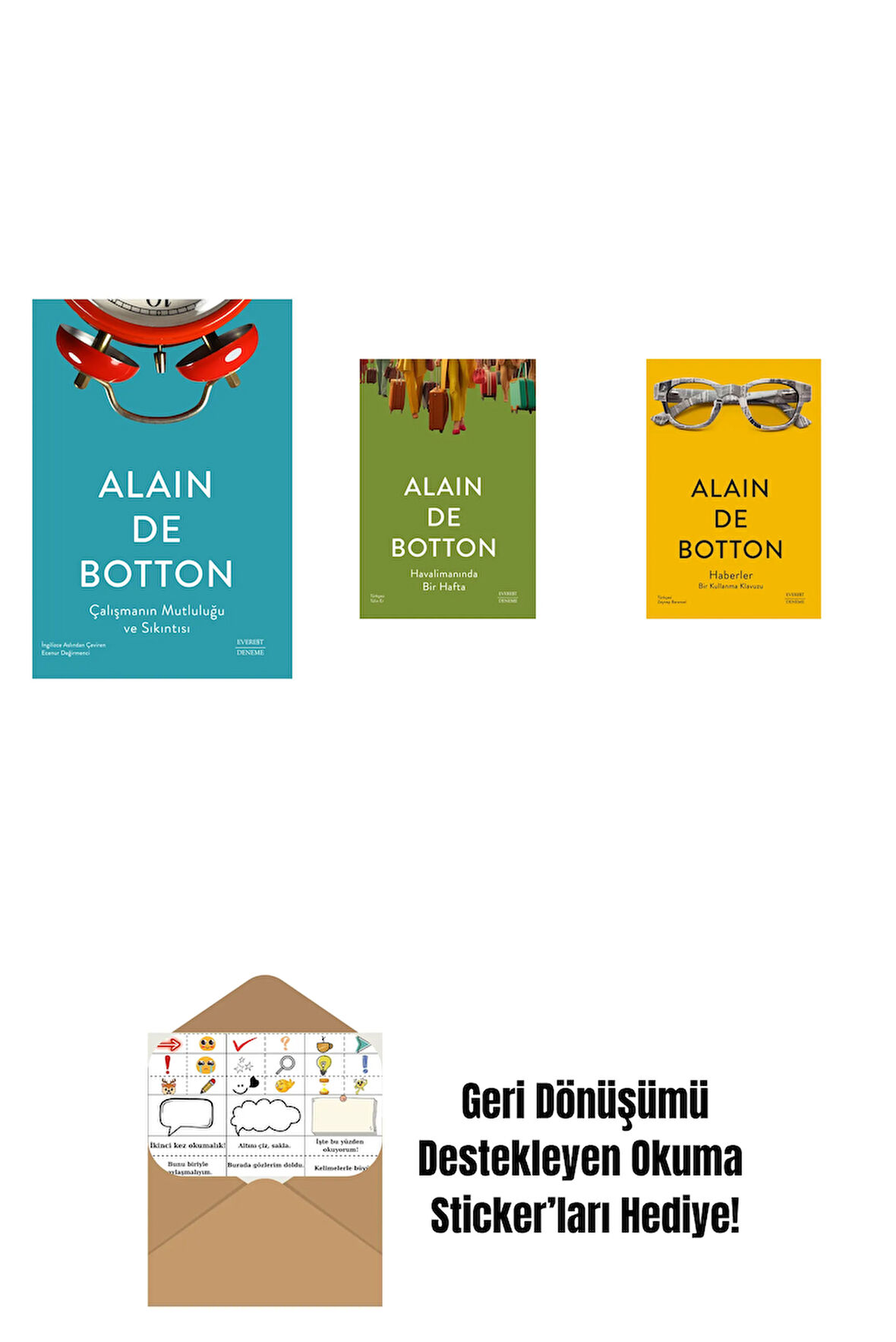 Çalışmanın Mutluluğu ve Sıkıntısı + Havalimanında Bir Hafta + Haberler + Okuma Sticker'ları