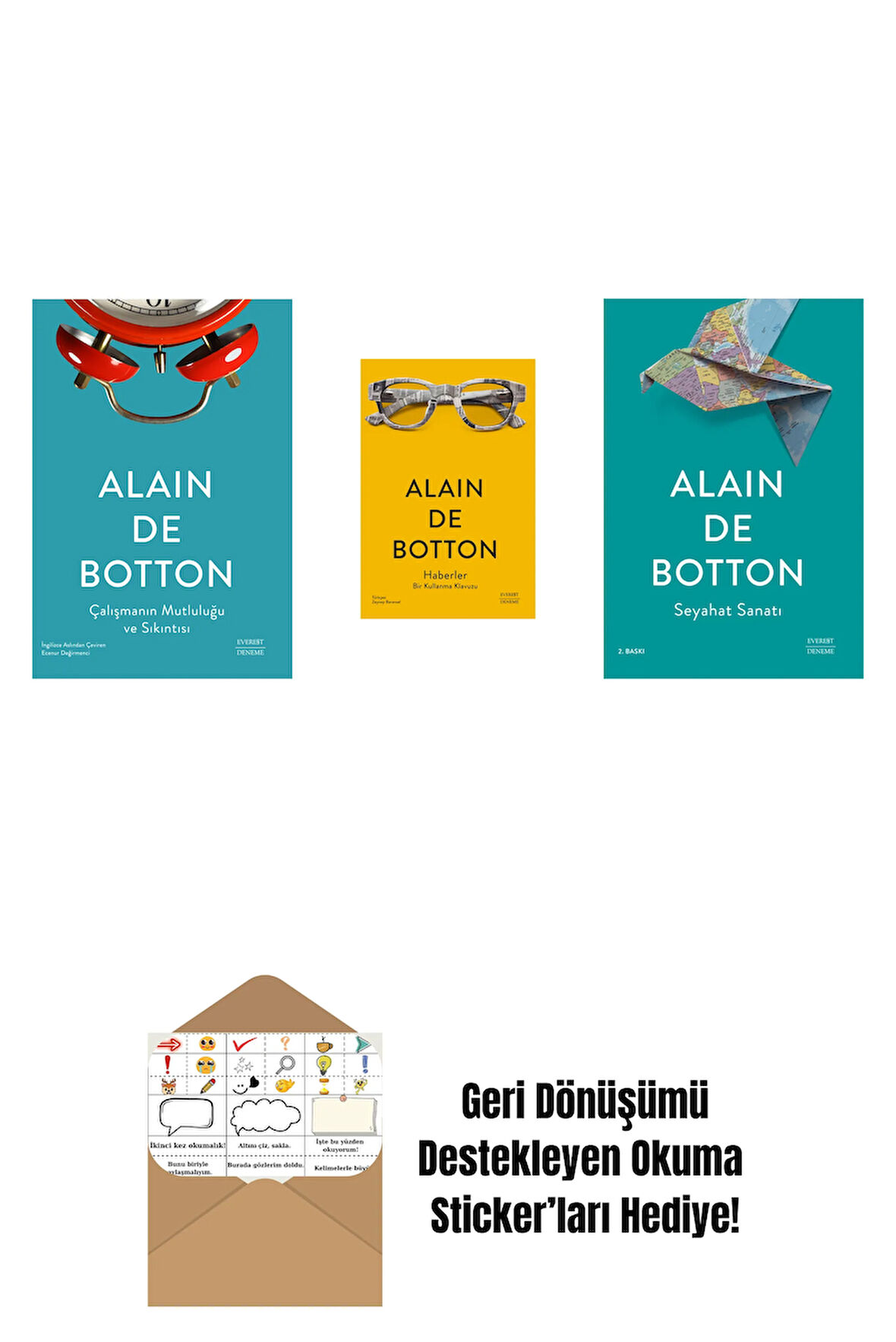 Çalışmanın Mutluluğu ve Sıkıntısı + Haberler + Seyahat Sanatı + Okuma Sticker'ları