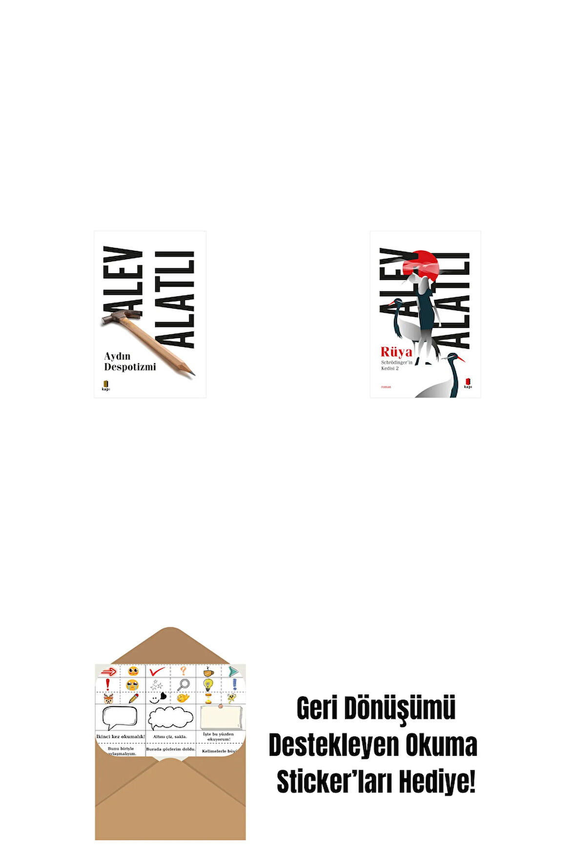 Aydın Despotizmi + Schrödinger’in Kedisi 2 - Rüya + Okuma Sticker'ları