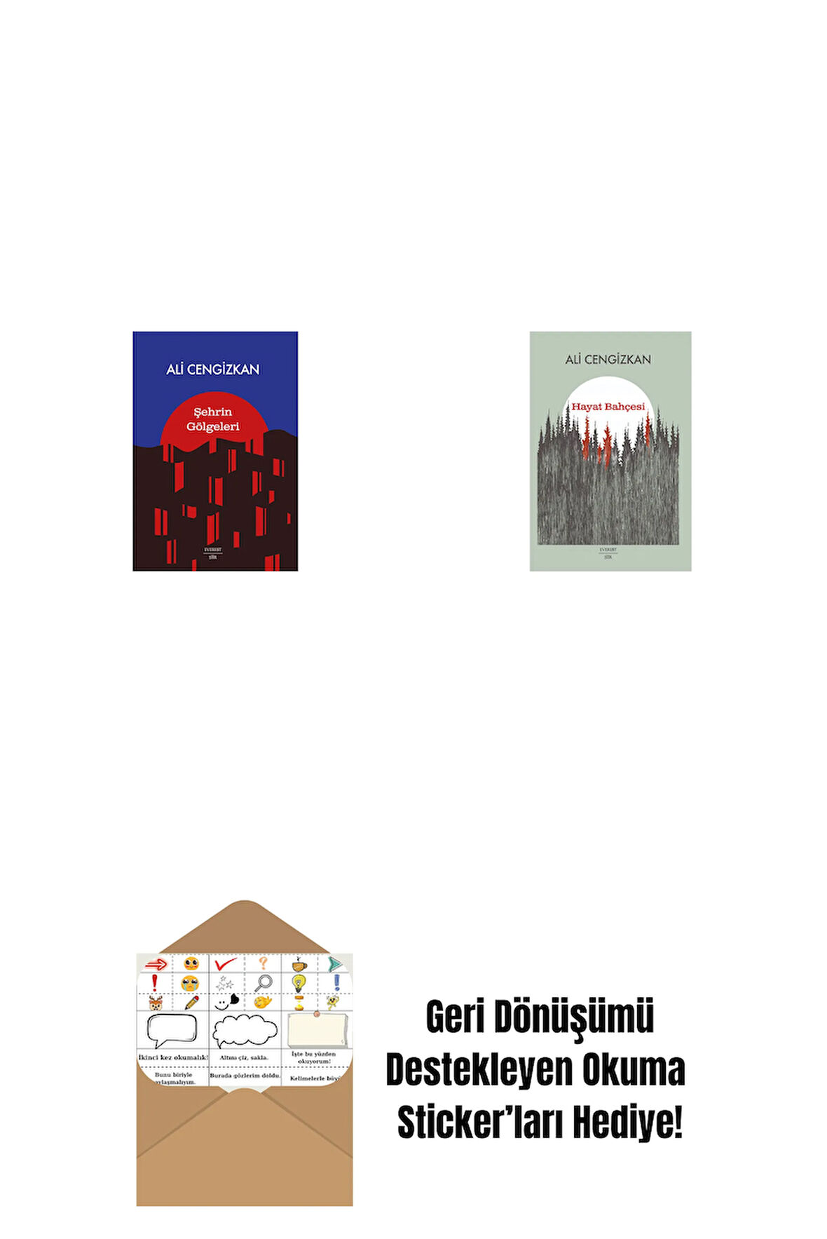 Şehrin  Gölgeleri + Hayat Bahçesi + Okuma Sticker'ları