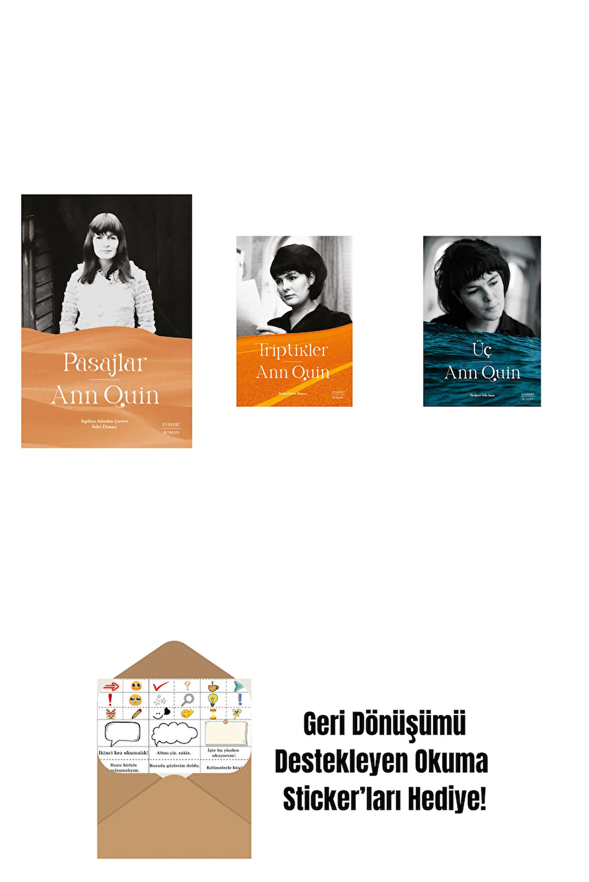 Pasajlar + Triptikler + Üç + Okuma Sticker'ları