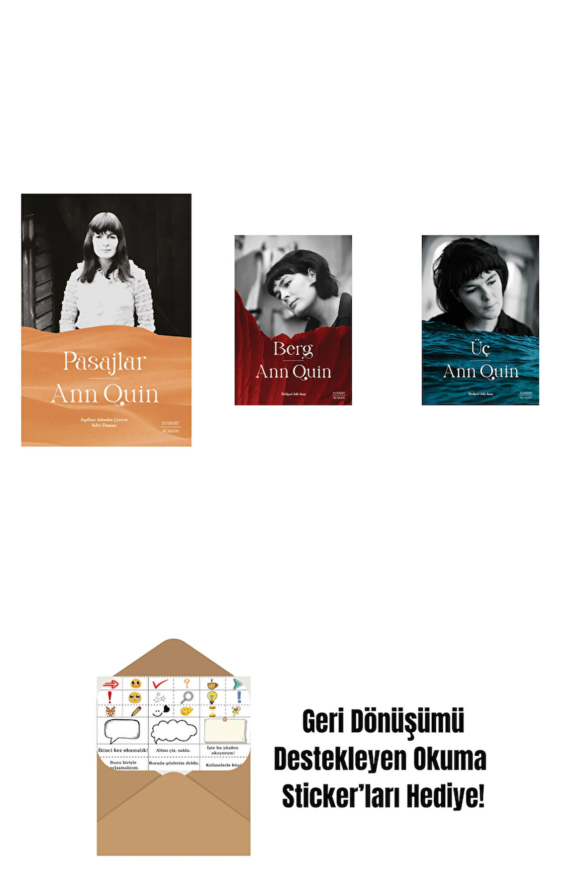 Pasajlar + Berg + Üç + Okuma Sticker'ları