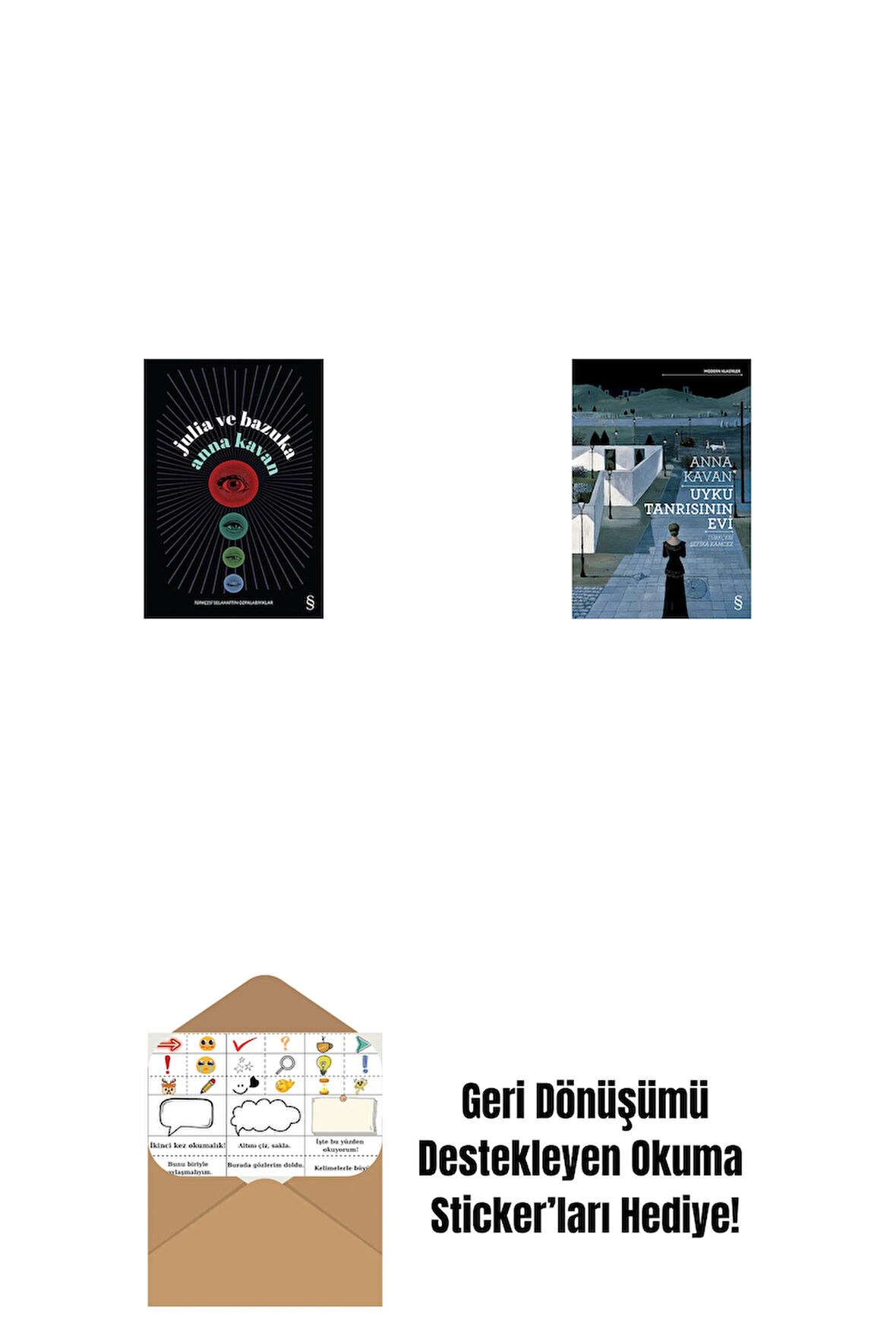 Julia ve Bazuka + Uyku Tanrısının Evi + Okuma Sticker'ları