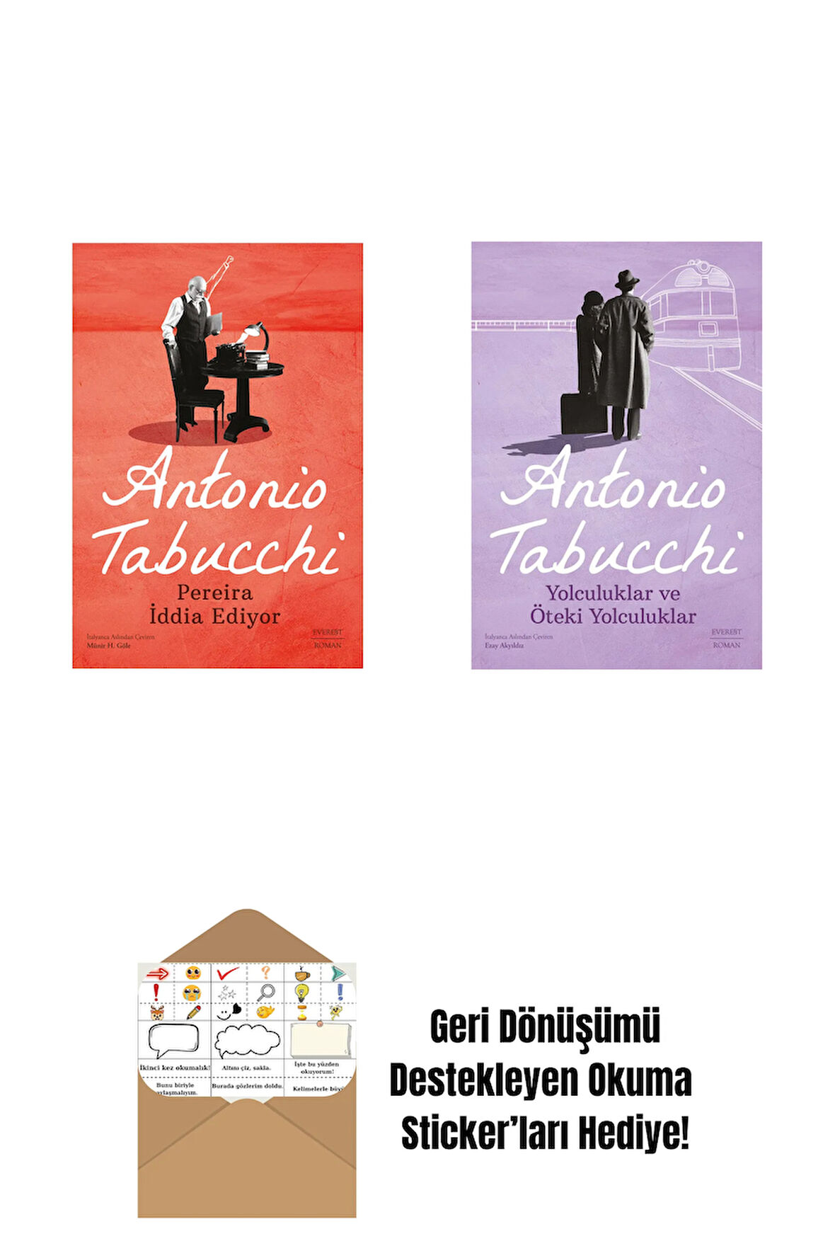 Pereira İddia Ediyor + Yolculuklar ve Öteki Yolculuklar + Okuma Sticker'ları