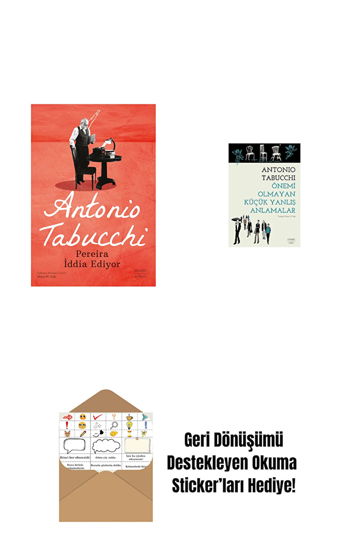 Pereira İddia Ediyor + Önemi Olmayan Küçük Yanlış Anlamalar + Okuma Sticker'ları