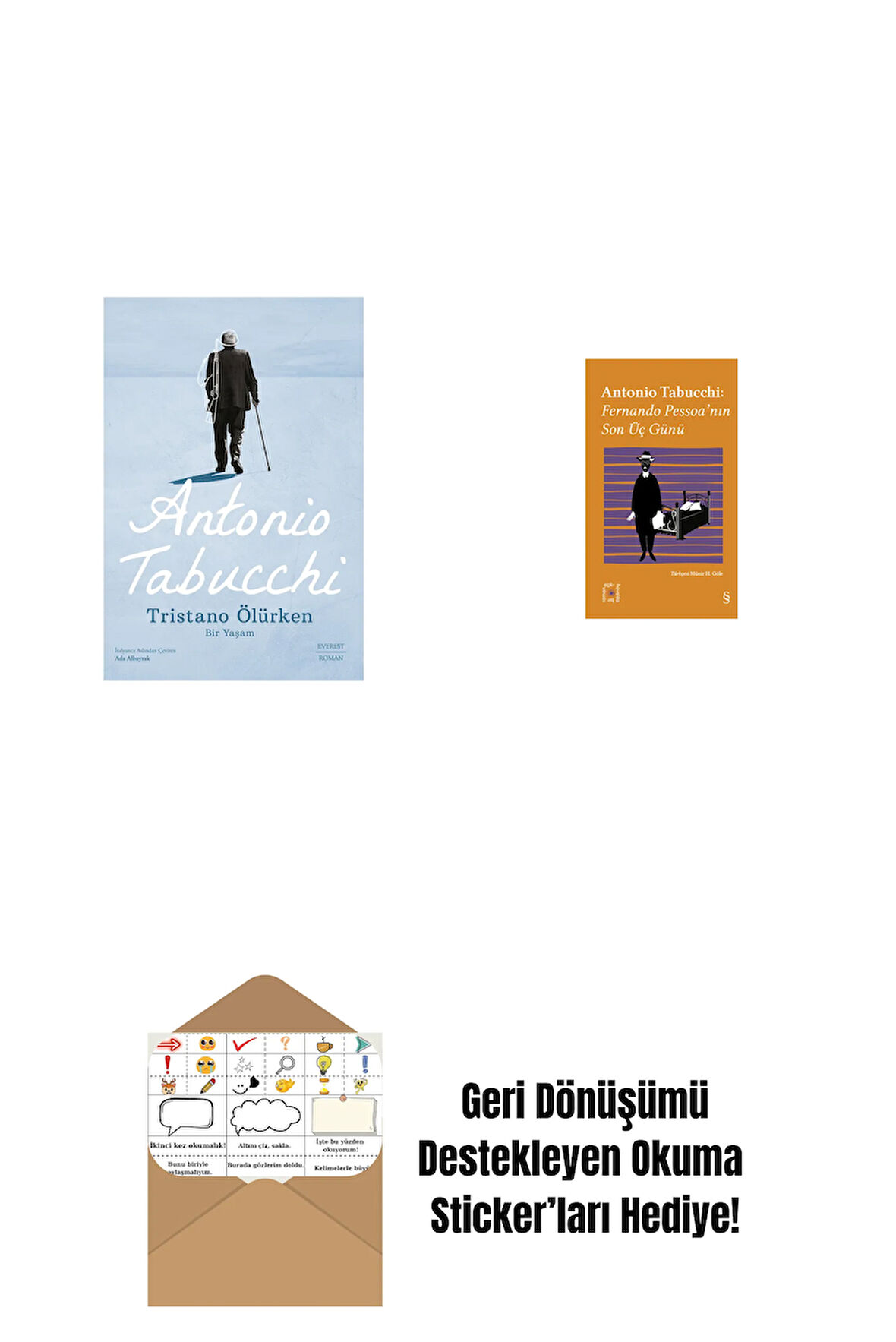 Tristano Ölürken + Everest Açıkhava 34 - Fernando Pessoa’nın Son Üç Günü + Okuma Sticker'ları