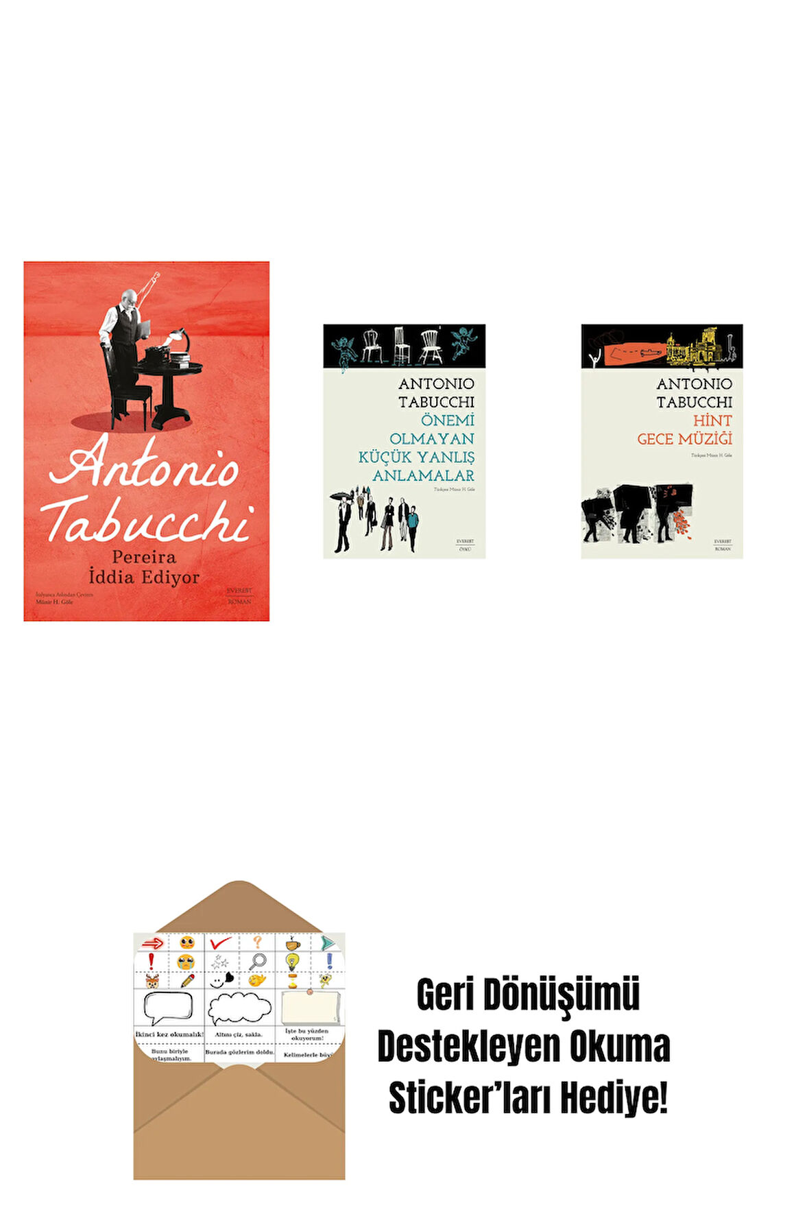 Pereira İddia Ediyor + Önemi Olmayan Küçük Yanlış Anlamalar + Hint Gece Müziği + Okuma Sticker'ları