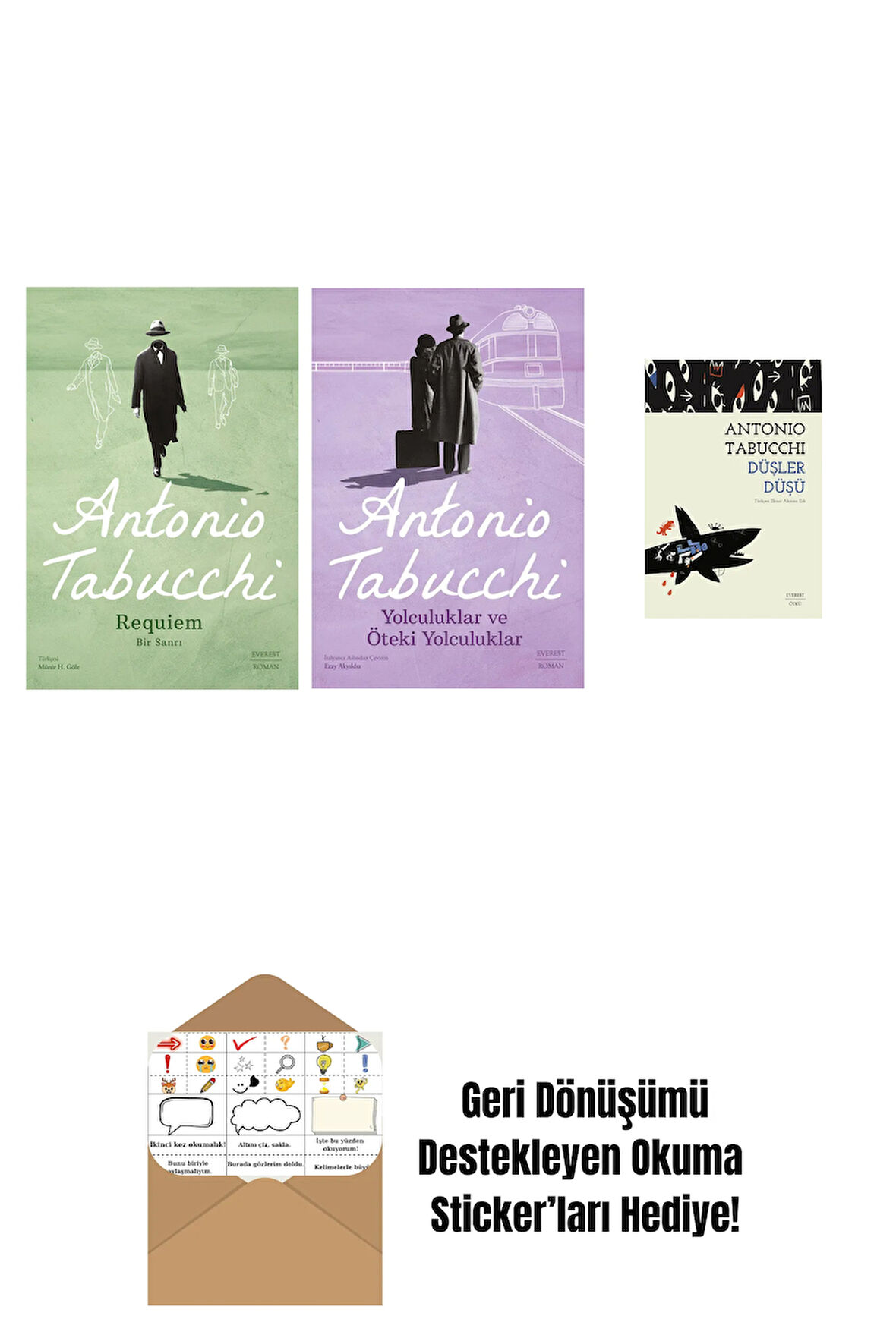Requiem + Yolculuklar ve Öteki Yolculuklar + Düşler Düşü + Okuma Sticker'ları