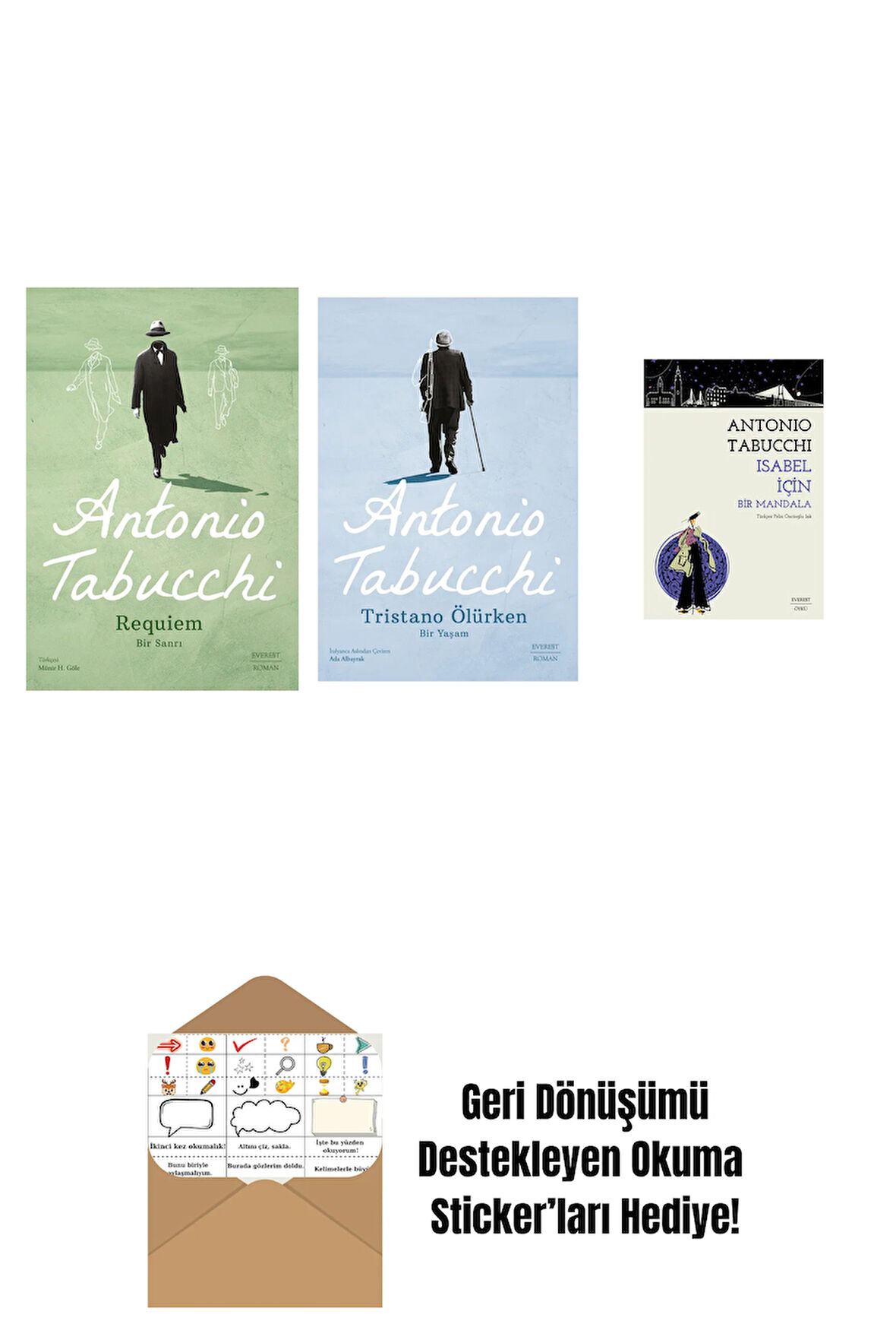 Requiem + Tristano Ölürken + Isabel İçin Bir Mandala + Okuma Sticker'ları