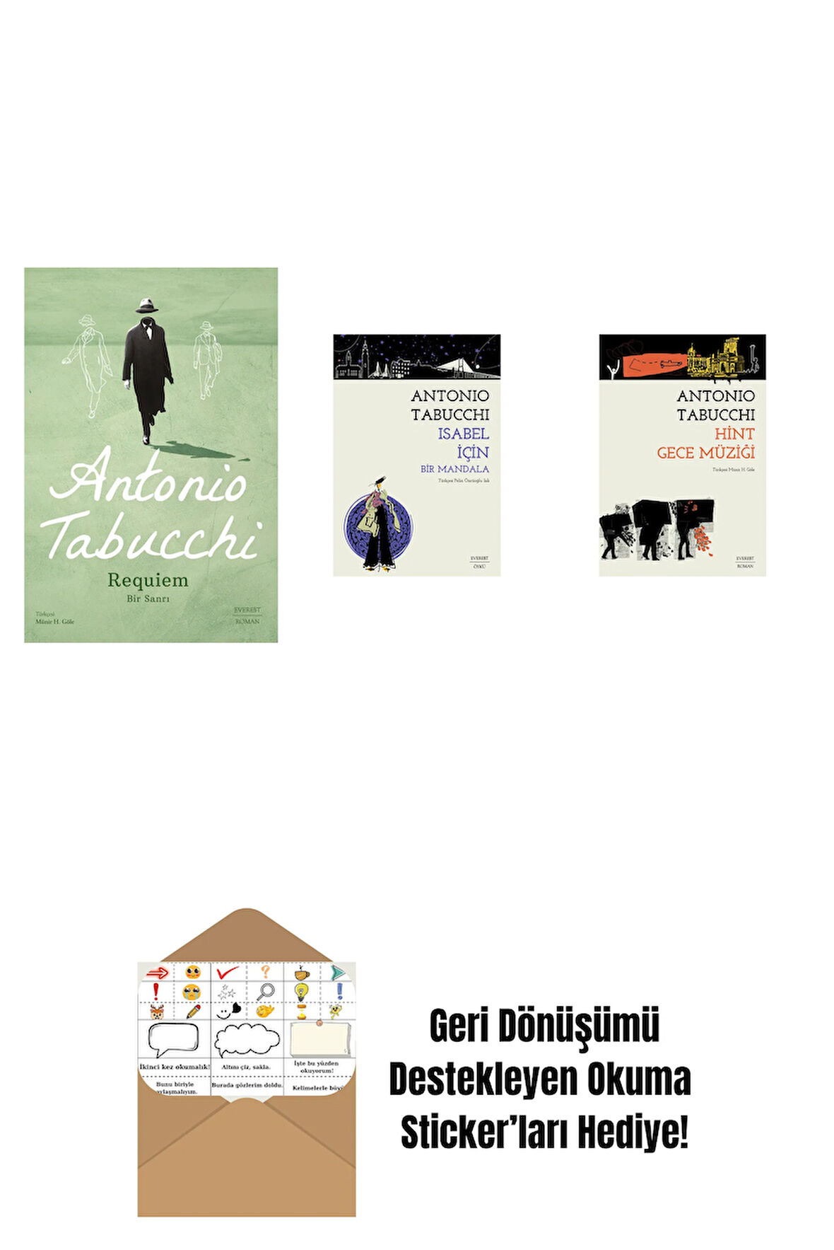 Requiem + Isabel İçin Bir Mandala + Hint Gece Müziği + Okuma Sticker'ları