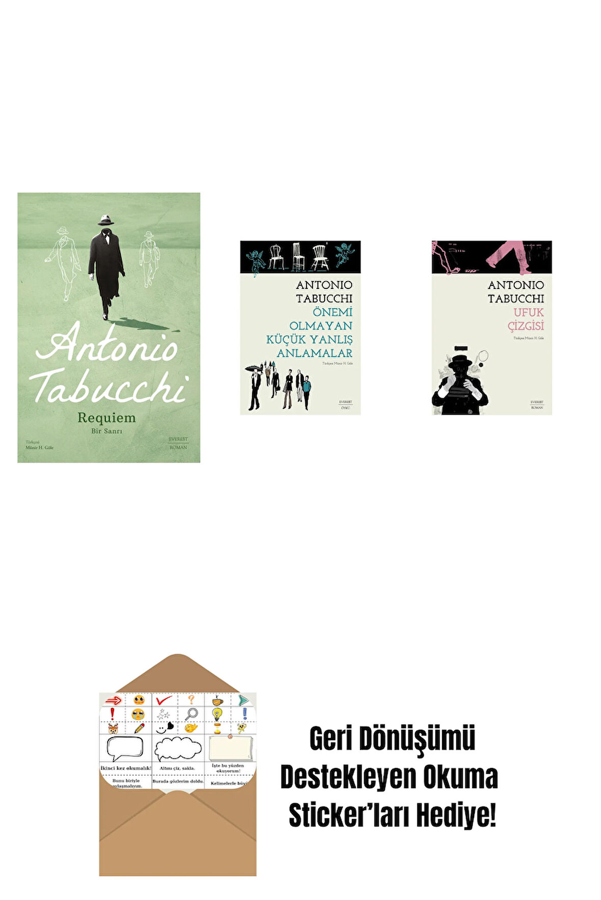 Requiem + Önemi Olmayan Küçük Yanlış Anlamalar + Ufuk Çizgisi + Okuma Sticker'ları
