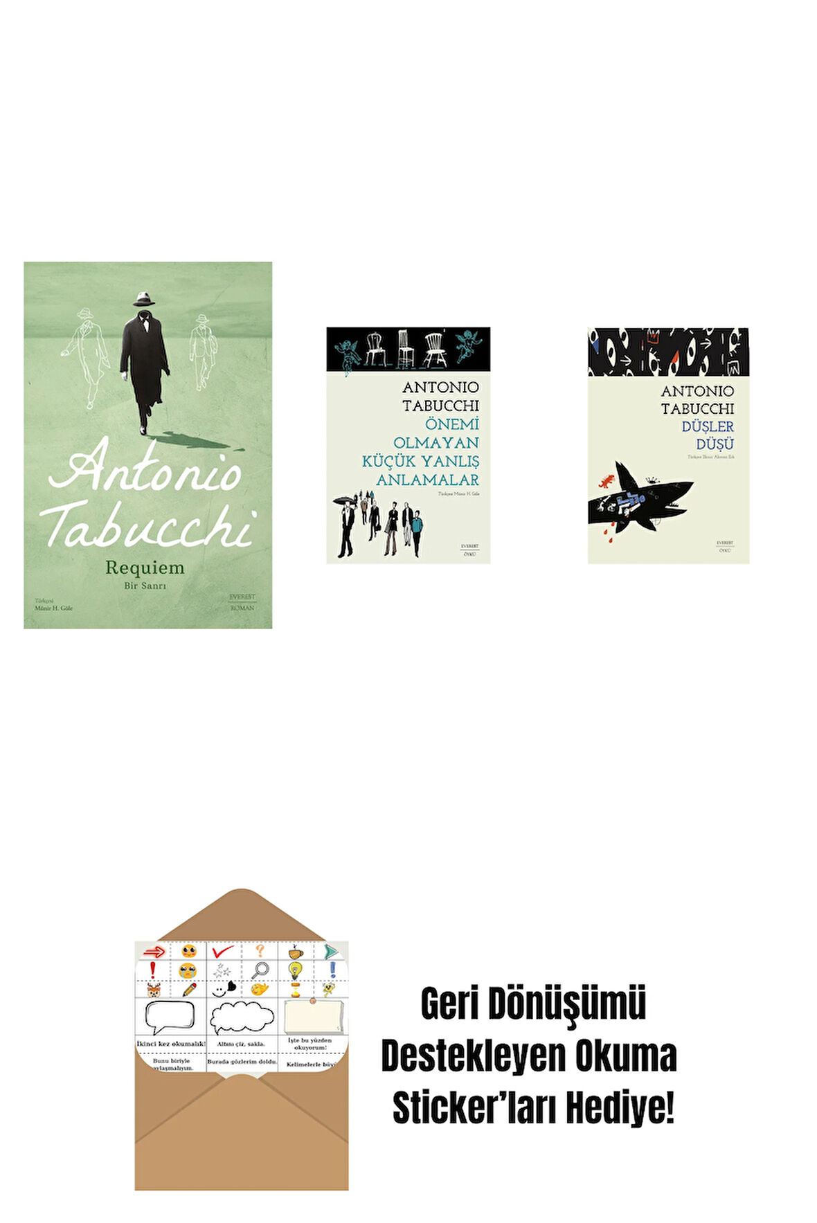 Requiem + Önemi Olmayan Küçük Yanlış Anlamalar + Düşler Düşü + Okuma Sticker'ları