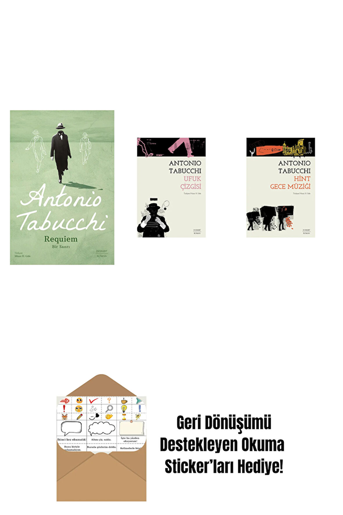 Requiem + Ufuk Çizgisi + Hint Gece Müziği + Okuma Sticker'ları