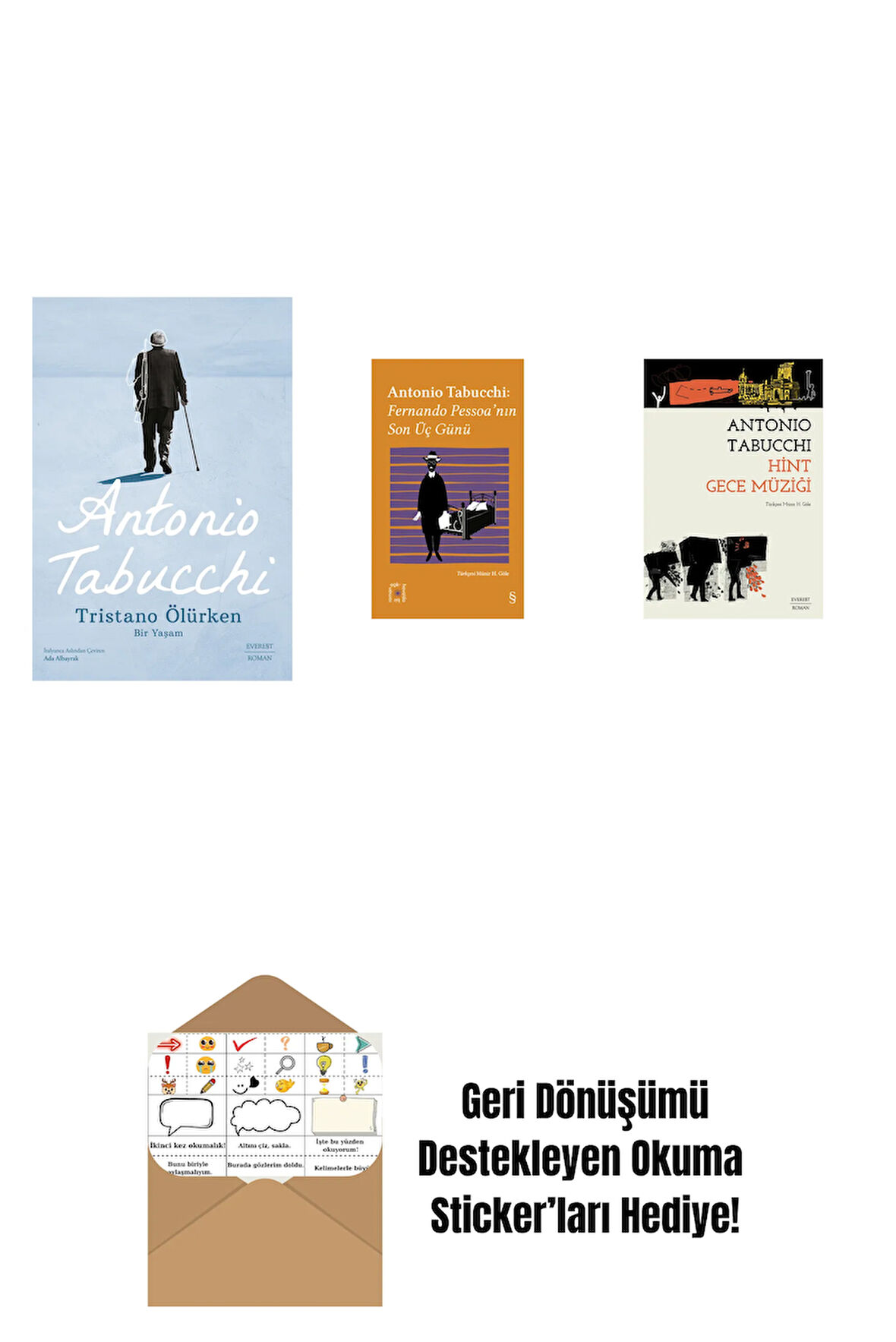 Tristano Ölürken + Everest Açıkhava 34 - Fernando Pessoa’nın Son Üç Günü + Hint Gece Müziği + Okuma Sticker'ları