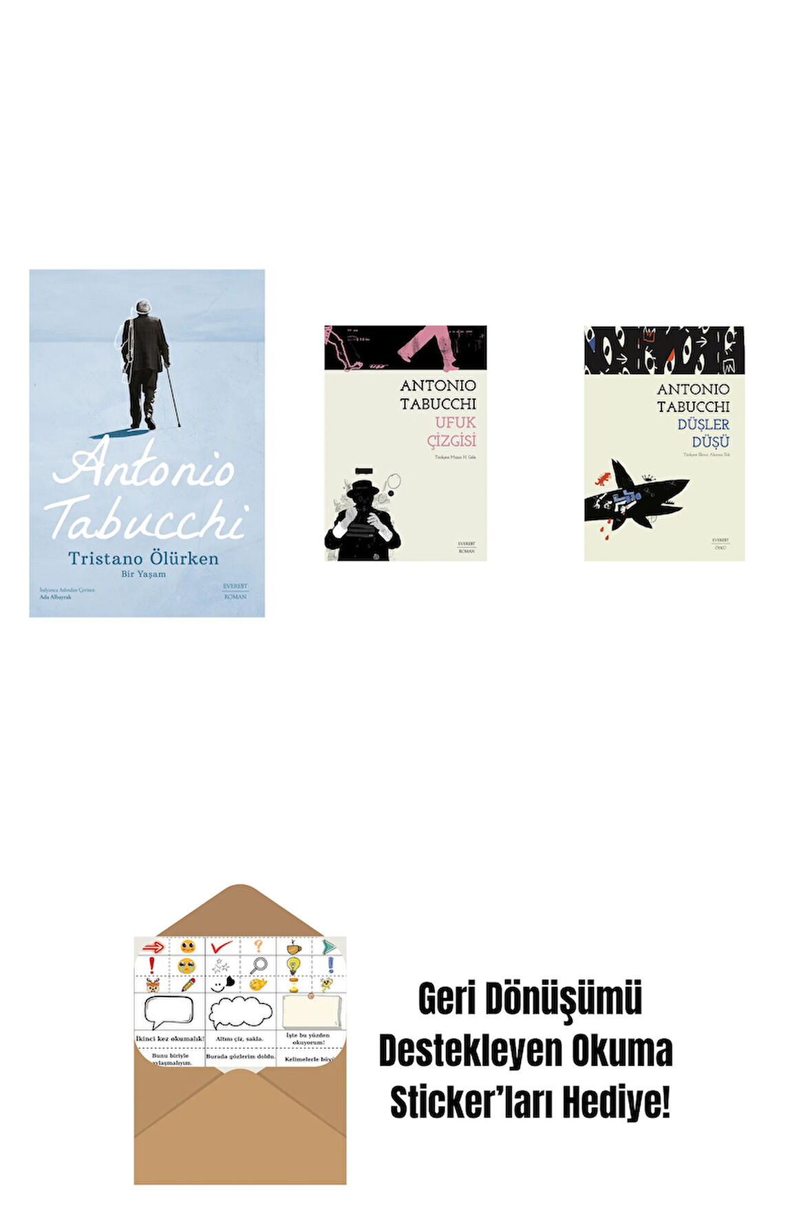 Tristano Ölürken + Ufuk Çizgisi + Düşler Düşü + Okuma Sticker'ları