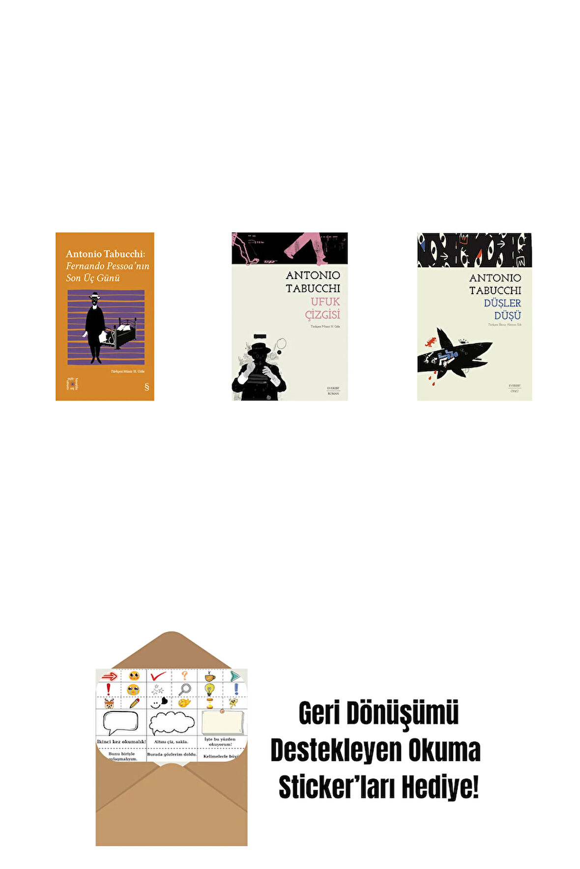 Everest Açıkhava 34 - Fernando Pessoa’nın Son Üç Günü + Ufuk Çizgisi + Düşler Düşü + Okuma Sticker'ları